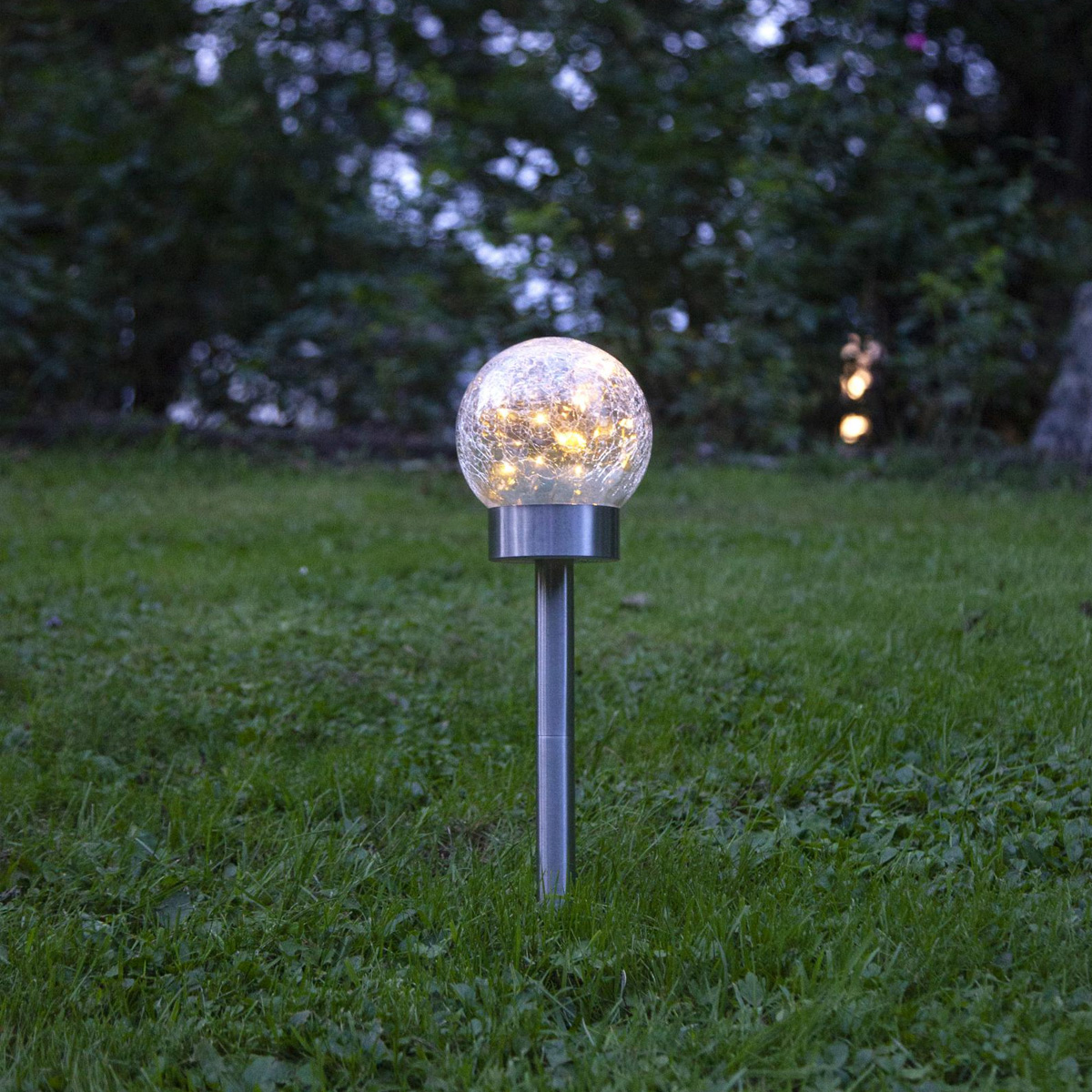 LED Solar Dekoleuchte 3in1 Glory - 10 warmweise LED - H: 35cm - Dämmerungssensor