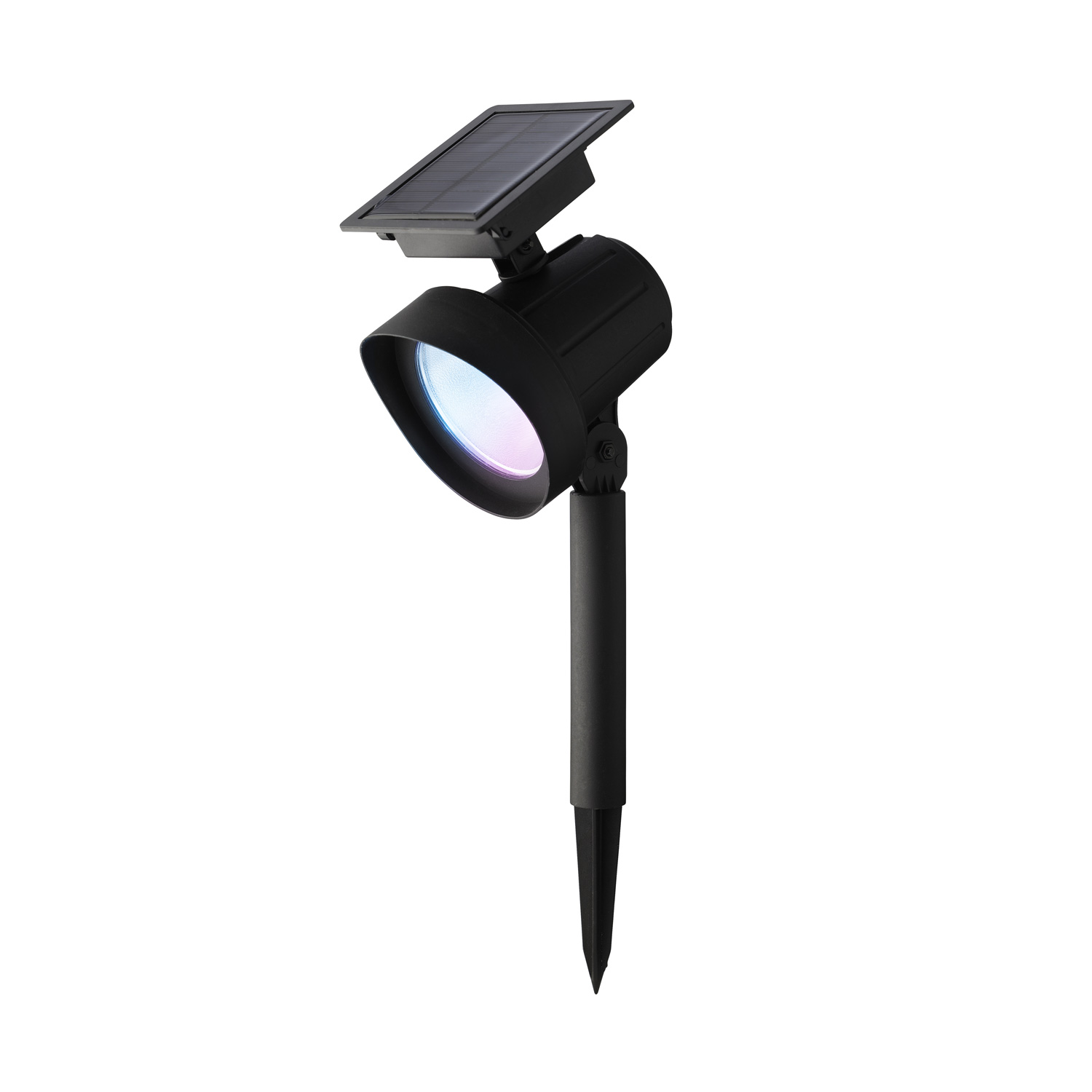 LED Solar Gartenstrahler - Gartenspot  - 8 Lichtfunktionen - 25 Lumen - H: 42,5cm -  2St.