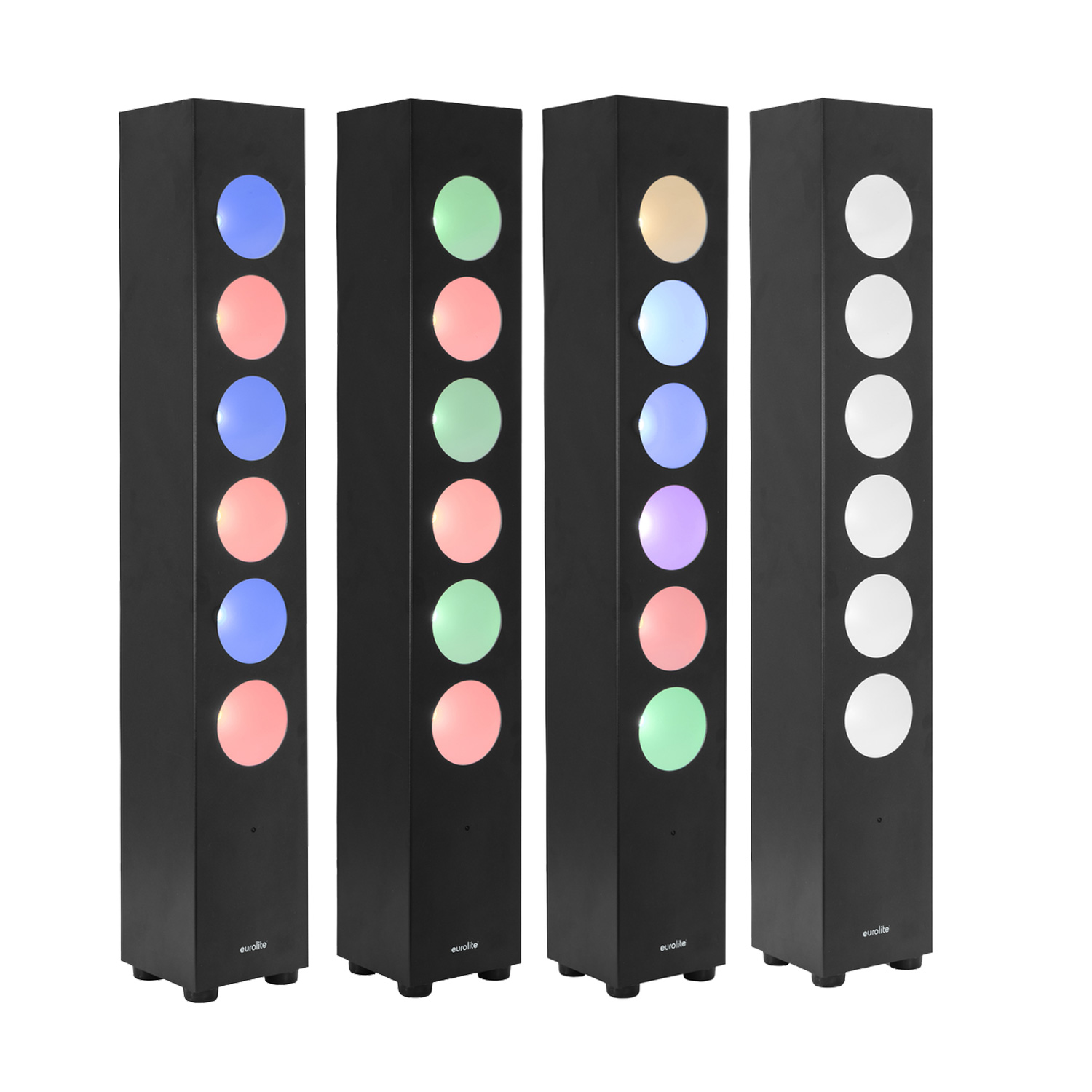 LED Lichtsäule Lichtorgel - high Power 6x 30W COB - DMX - inkl. Fernbedienung - Partyraumbeleuchtung LED Lichtsäule Lichtorgel - high Power 6x 30W COB - DMX - inkl. Fernbedienung - Partyraumbeleuchtung