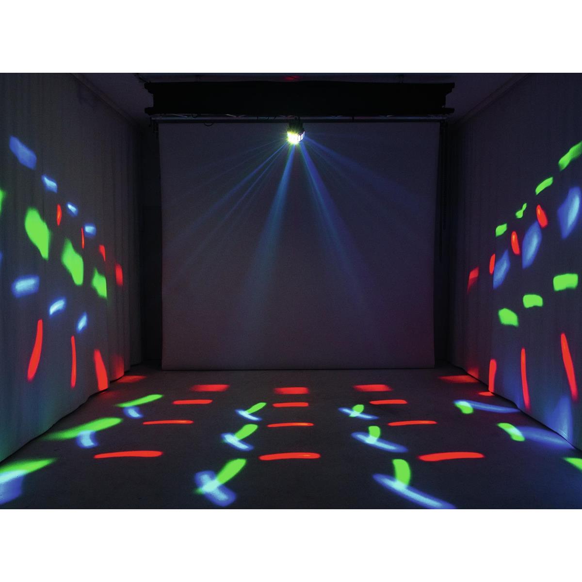 PARTY Strahleneffekt - bewegte Show mit Stroboskopeffekt - Automatikbetrieb - Mini D-6