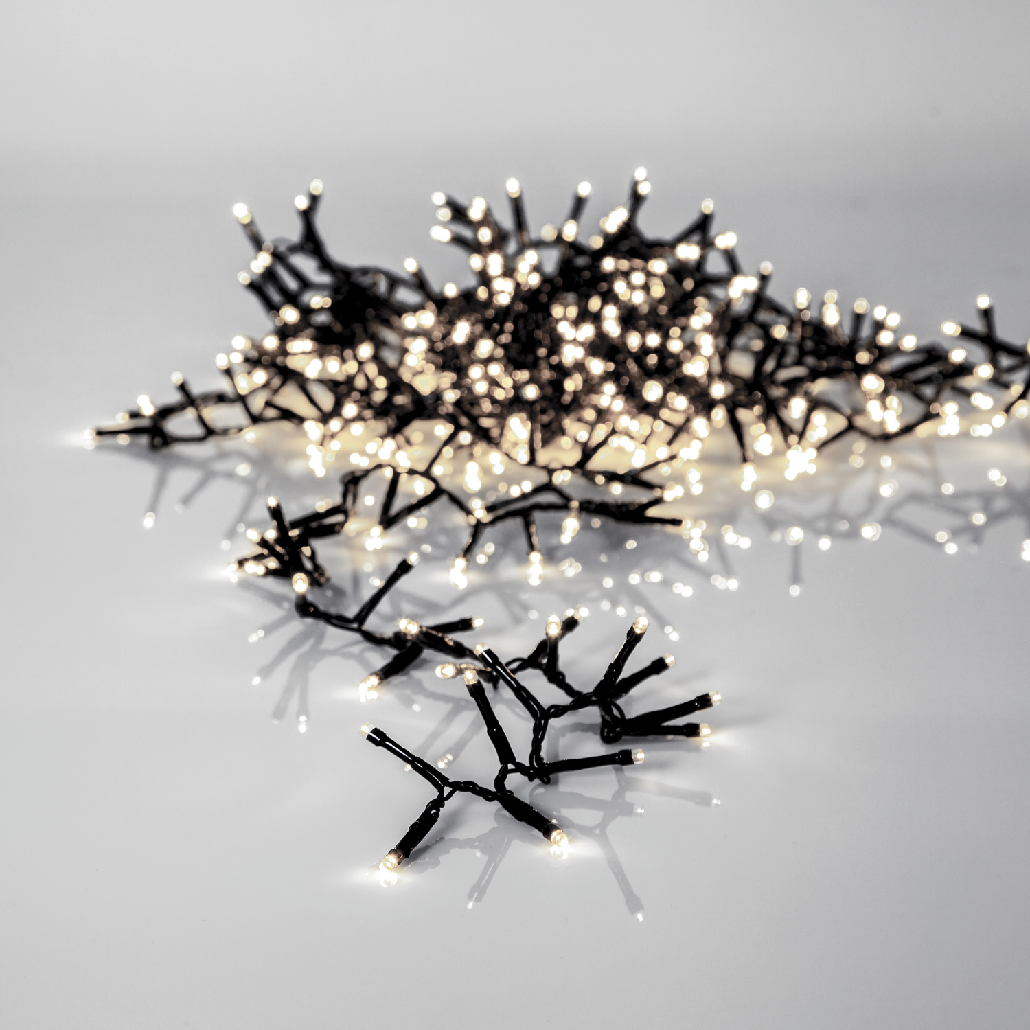 LED Lichterkette - Serie LED - outdoor - 1200 neutralweiße LED - L: 25m - schwarzes Kabel