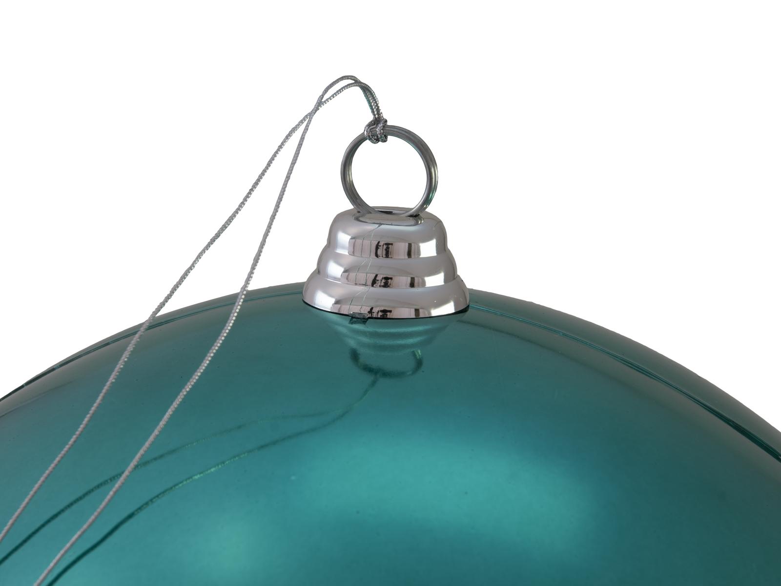 XL Dekokugel 30cm - Baumkugel - türkis glänzend - Innen&amp;Außen - robustes Polyethylen