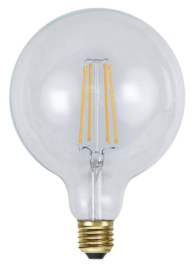 LED GLOBE FILA GLOW G125 - E27 - 3,6W - warmweiss  2100K - 320lm - klar - dimmbar