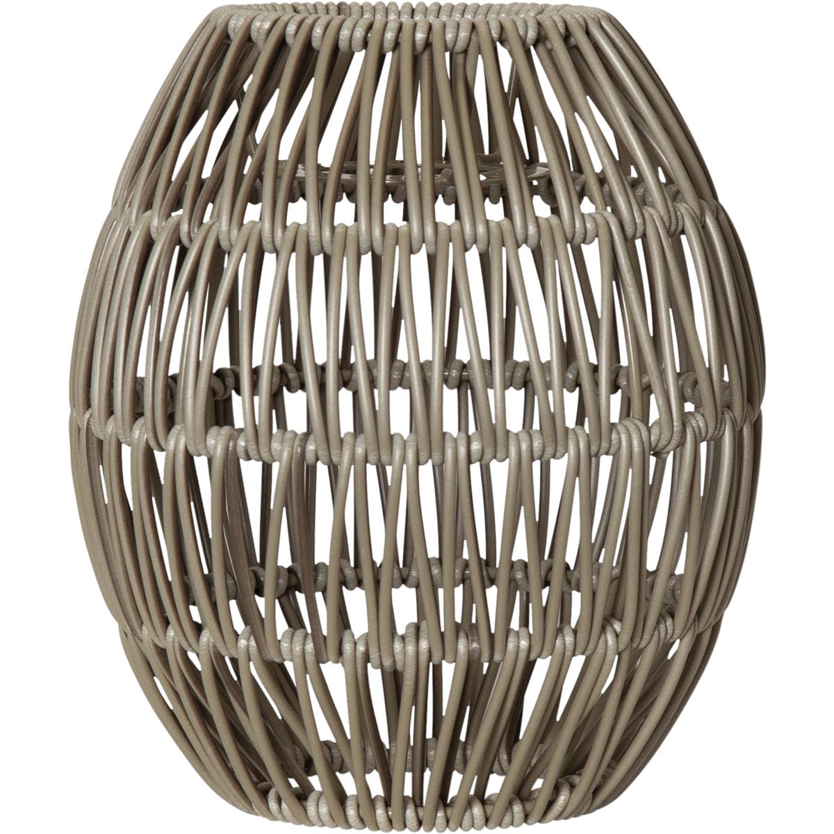 Dekoleuchte/Lampenschirm - D: 15cm, H: 18cm - für E27 Fassungen - outdoor - beige