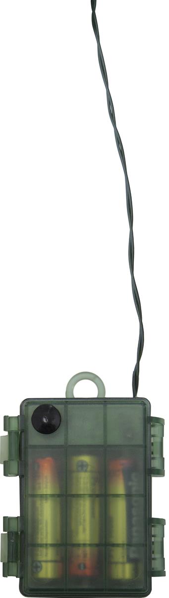 LED-Tannenkranz"Alaska"- 20 warmweiße LEDs - D: 38cm - Batterie - Dämmerungssensor - outdoor - Timer