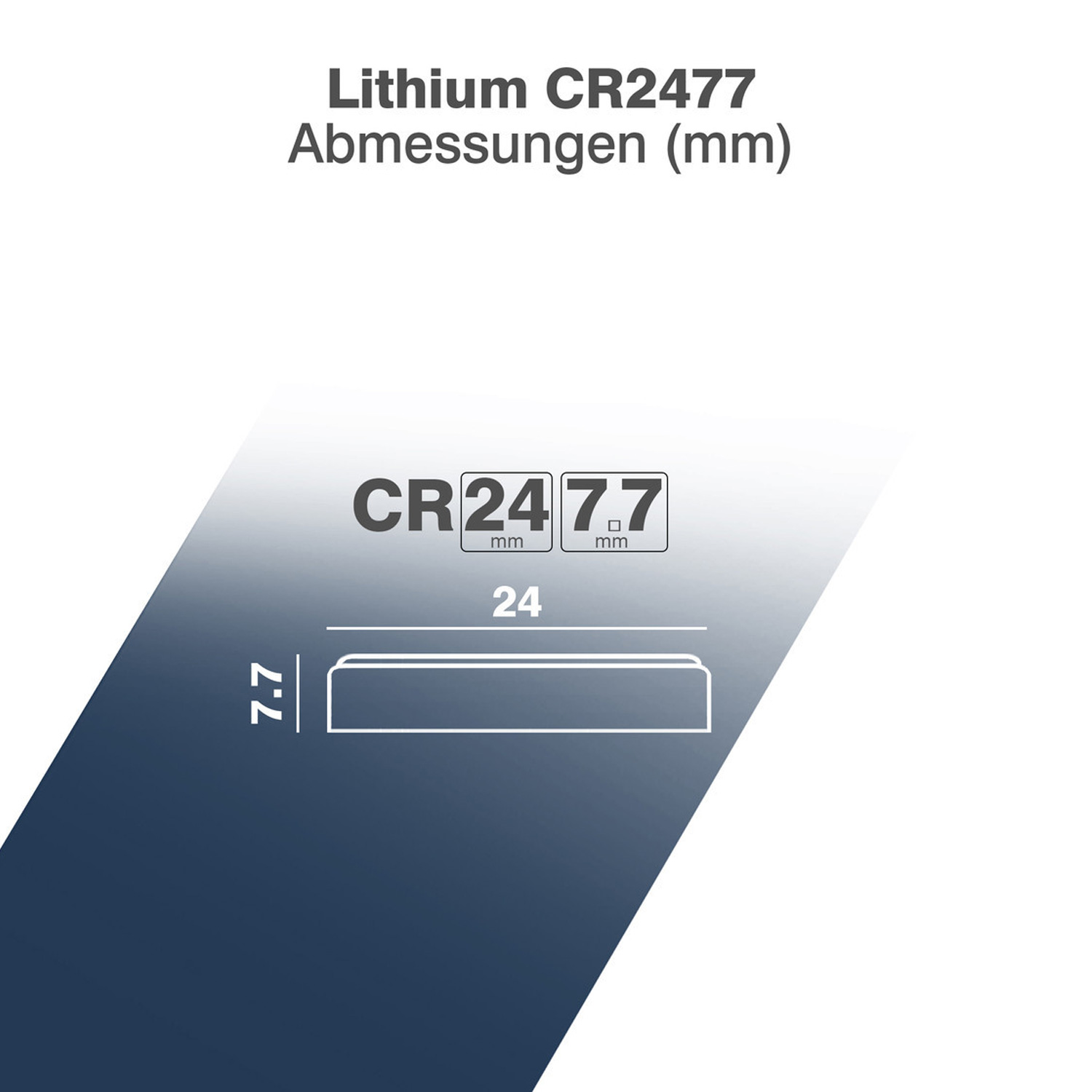 Batterie Knopfzelle CR2477 Lithium 3C