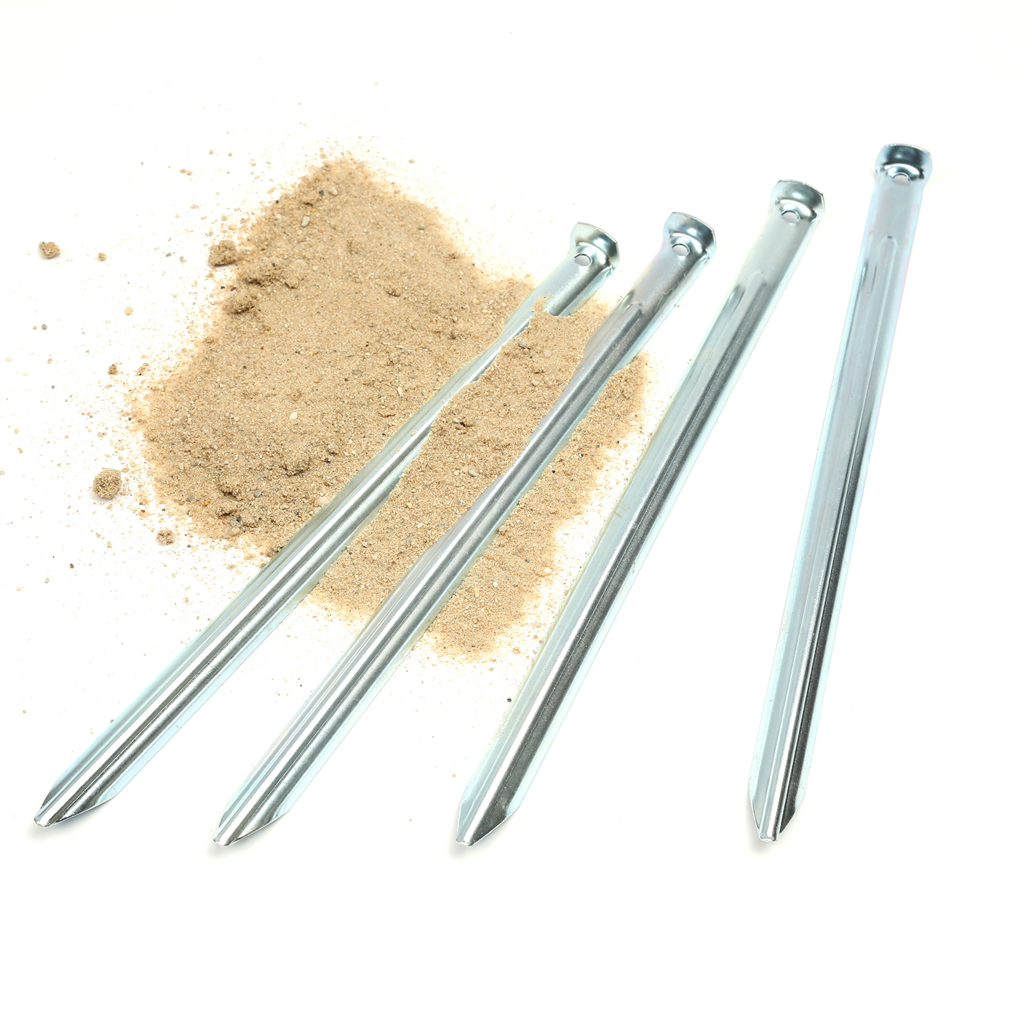 YOUCAMP Heringe "SOFT PRO" - 4er Set - Edelstahl 300 x 18mm - Für Weiche Böden und Sand