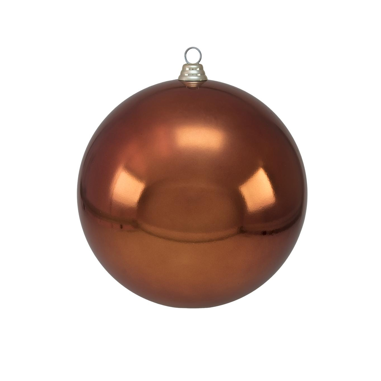 XL Dekokugel 30cm - Baumkugel - kupfer glänzend - Innen&amp;Außen - robustes Polyethylen