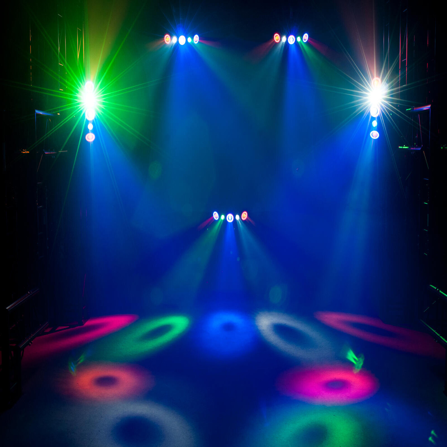 LED Hybrid Strahleneffekt - vollwertiger Party Lichteffekt mit Farben und Strahlen