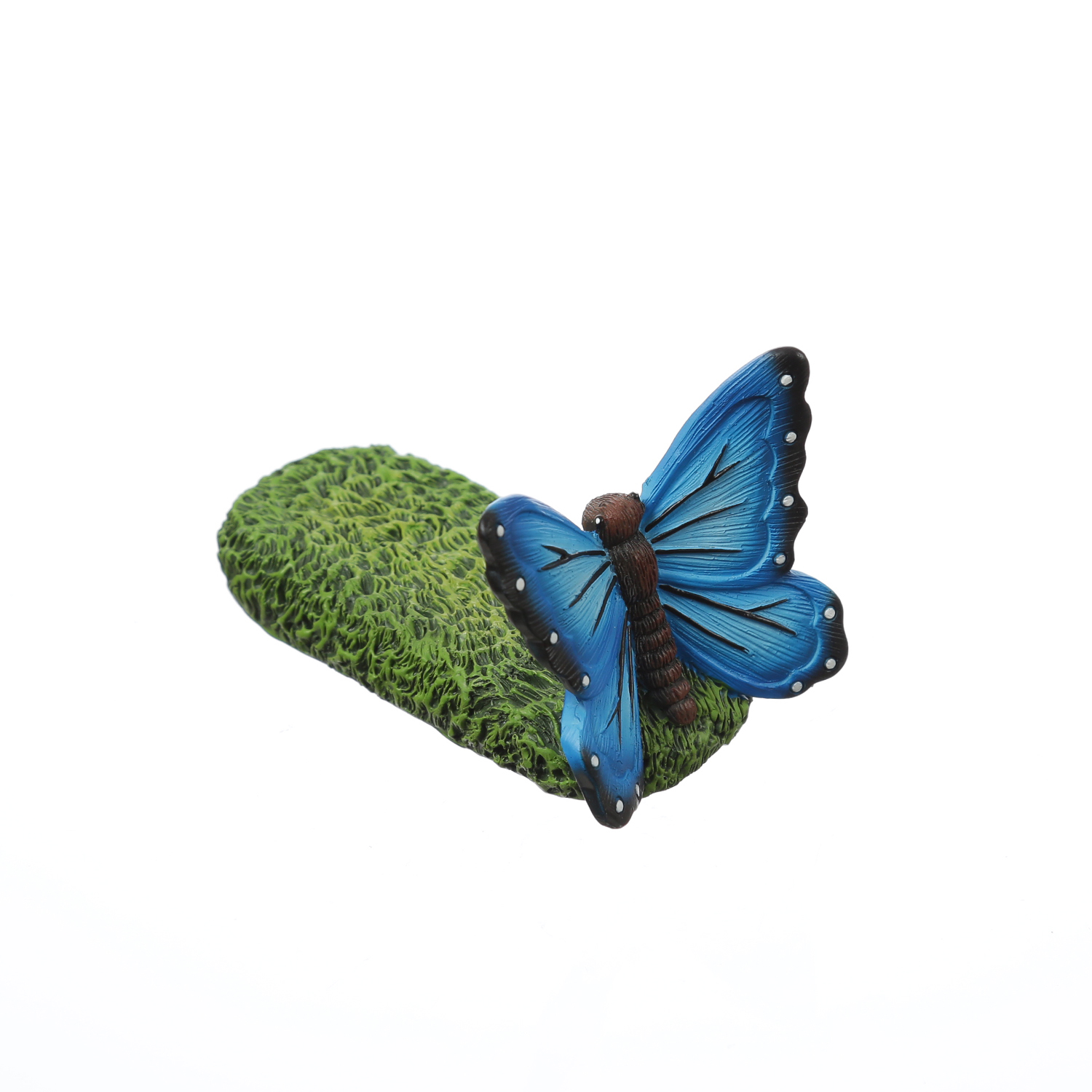 Blumentopffüße Schmetterling - Pflanzkübel Untersetzer - Kübelfüße - Polyresin - blau - 3er Set