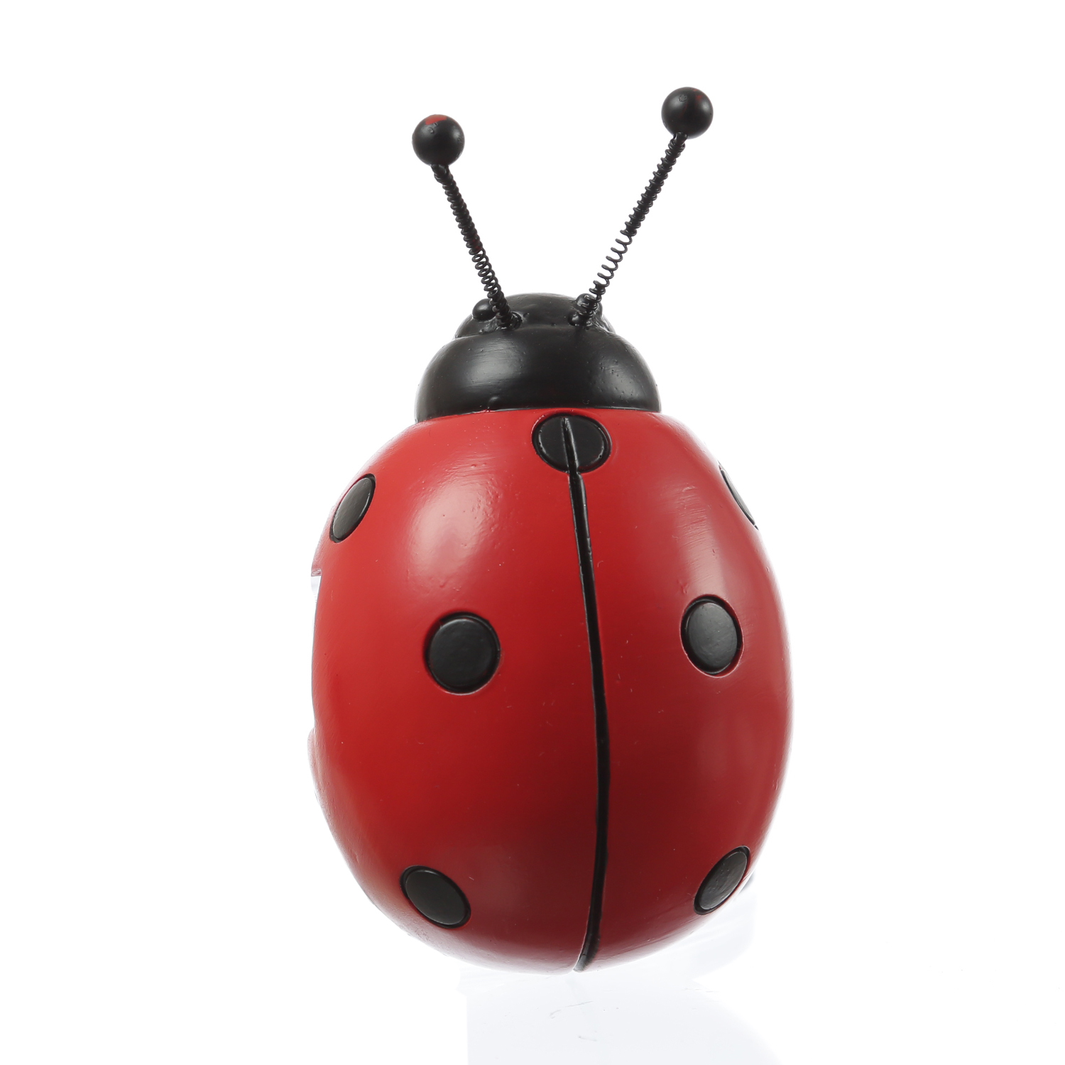 Blumentopfhänger Marienkäfer - Dekofigur als Topfhänger - Tierfigur - Polyresin - H: 11,5cm