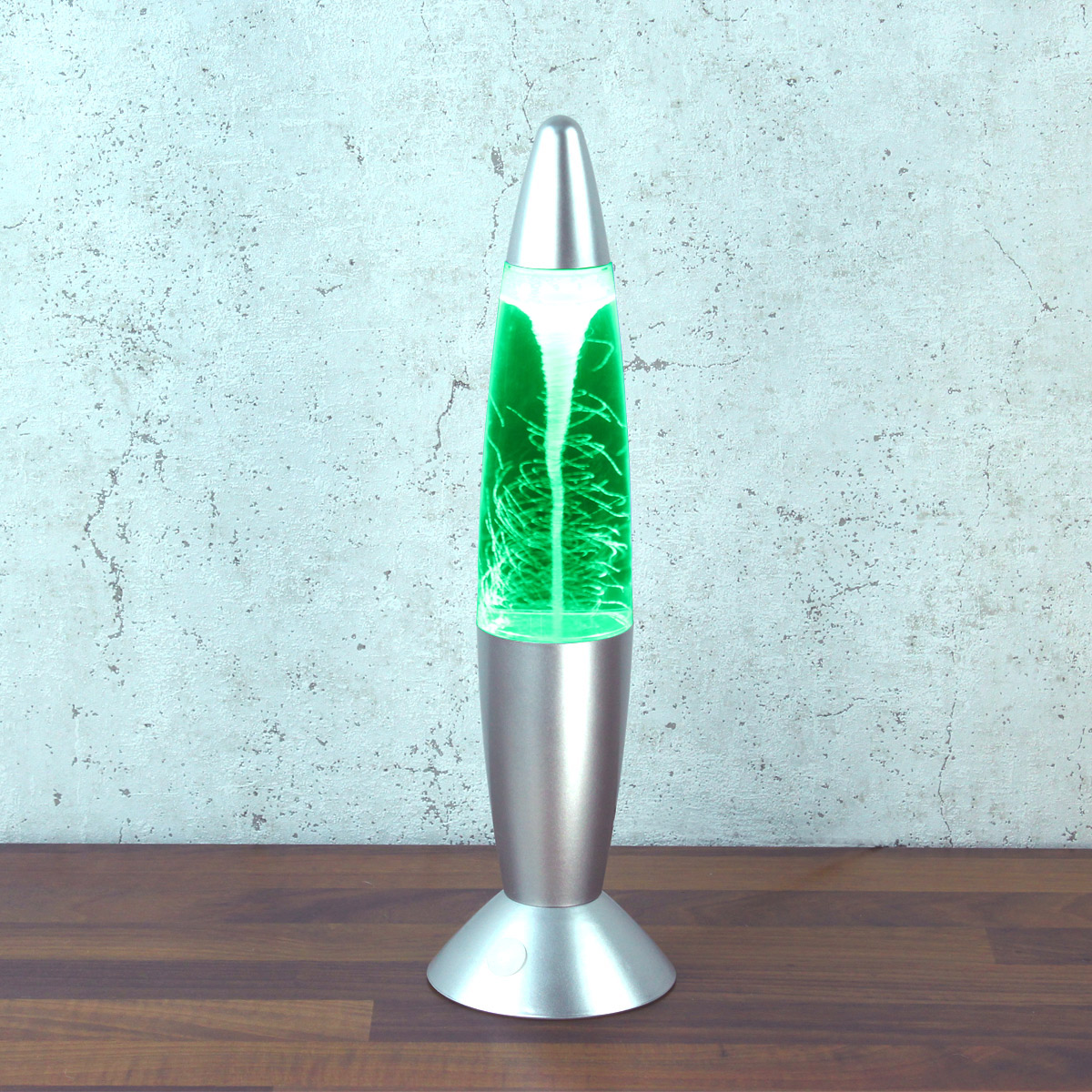ROCKET LAMP - Lavampe - TORNADO RGB - Touchsensor - H: 36cm - silber - Wirbelnde Schneeflocken