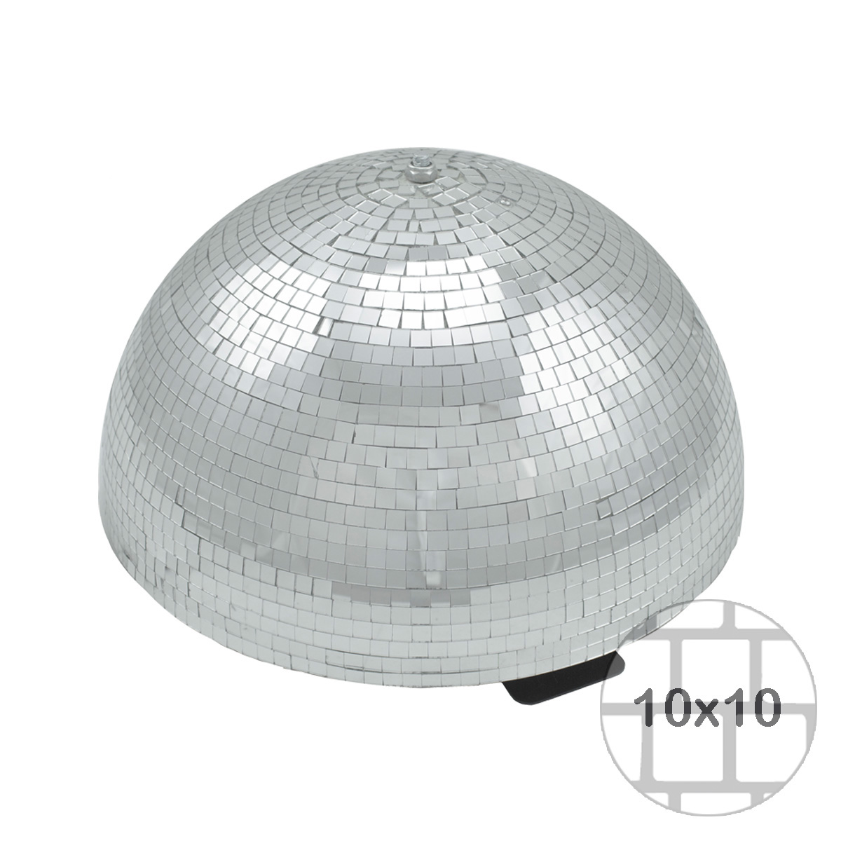 Spiegelkugel halb Halbkugel 40cm silber chrom- Diskokugel (Discokugel) Party Lichteffekt - Echtglas - mirrorball half safety silver chrome color