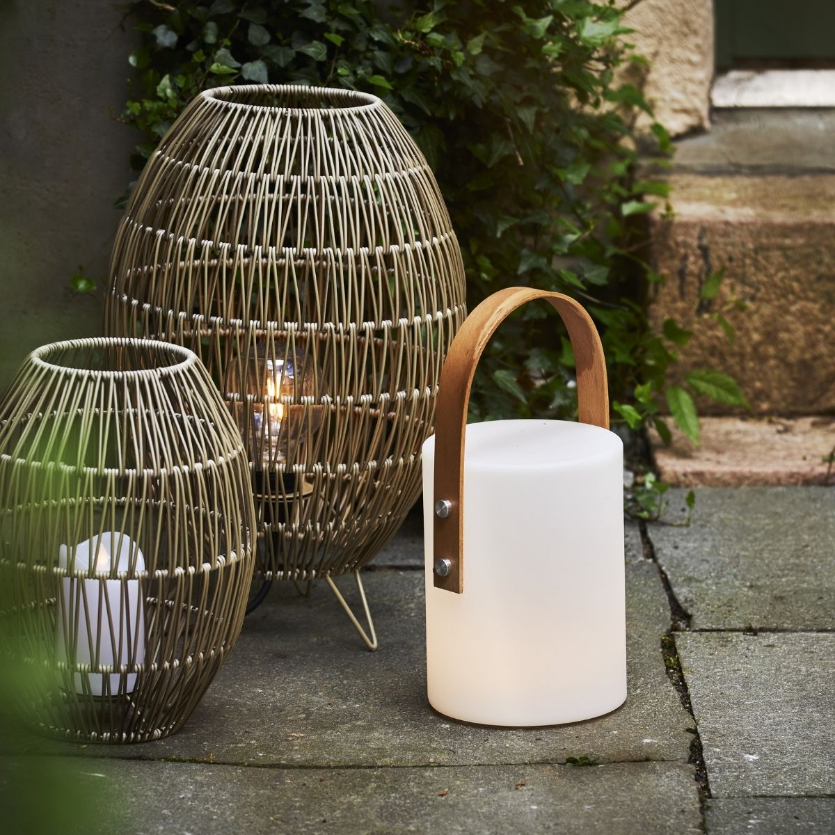 Dekoleuchte/Lampenschirm - D: 24cm, H: 30cm - für E27 Fassungen - outdoor - beige Dekoleuchte/Lampenschirm - D: 24cm, H: 30cm - für E27 Fassungen - outdoor - beige