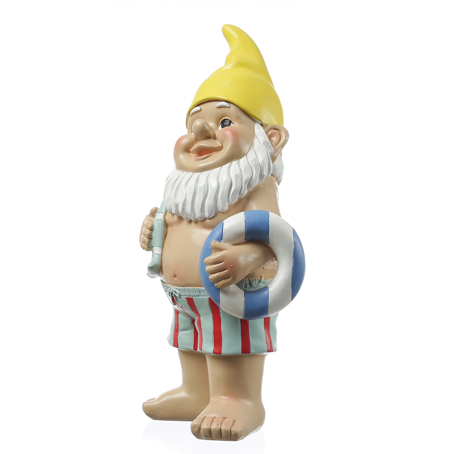 Gartenzwerg BERT - Zwerg im Badeanzug - Gartenfigur - Polyresin - H: 30cm - bunt