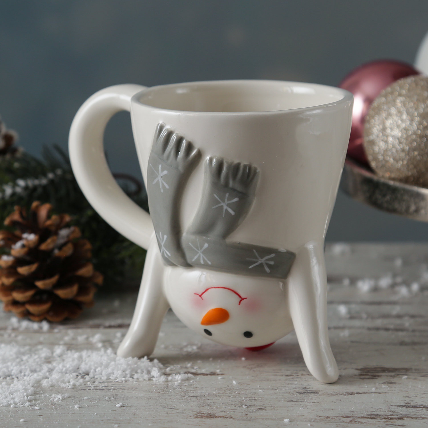 Becher Schneemann - lustige Weihnachtstasse - Keramik - 300ml