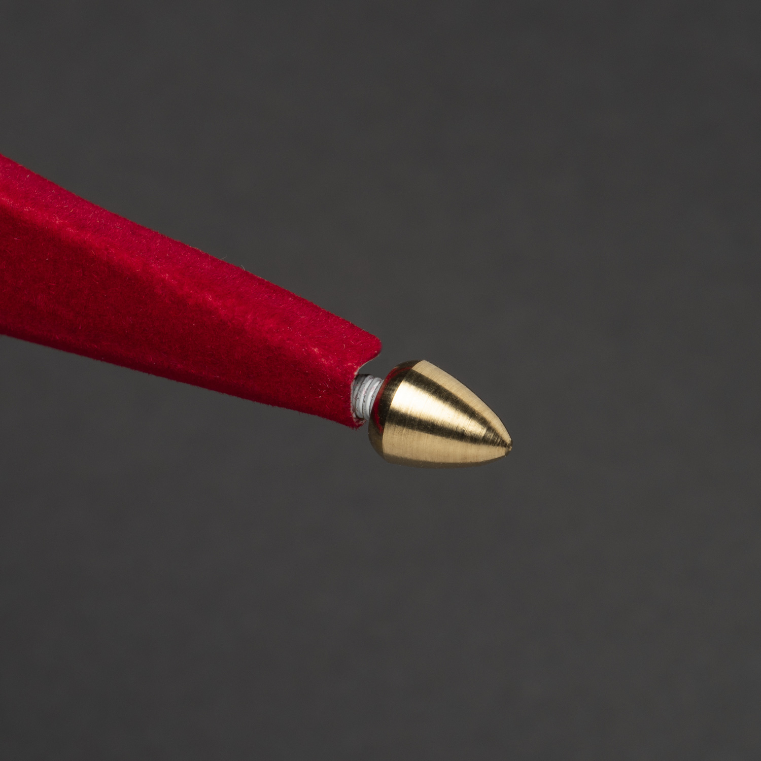 Roter Papierstern mit rotem Samt - 7-zackig - hängend - D: 78cm - inkl. E14 Fassung u. Kabel