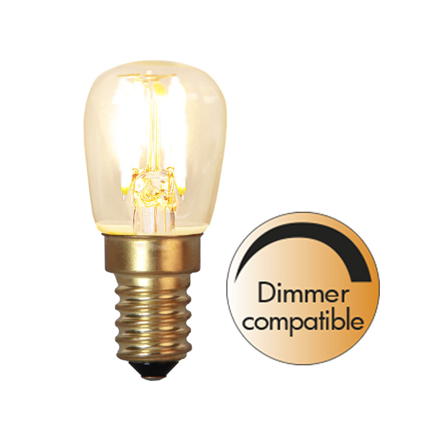 LED Leuchtmittel GLOW - ST26 - E14 - 1,4W - warmweiss 2100K - 60lm - dimmbar