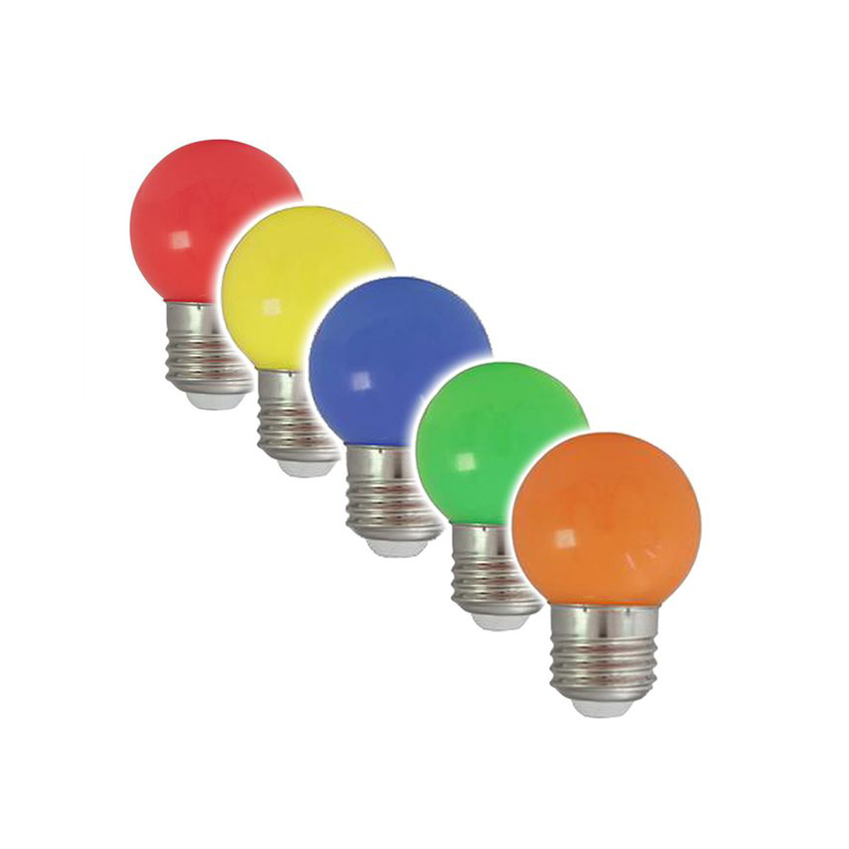 Illu-/Partylichterkette 20m - Außenlichterkette - Made in Germany - 40 x bunte LED Kugellampen
