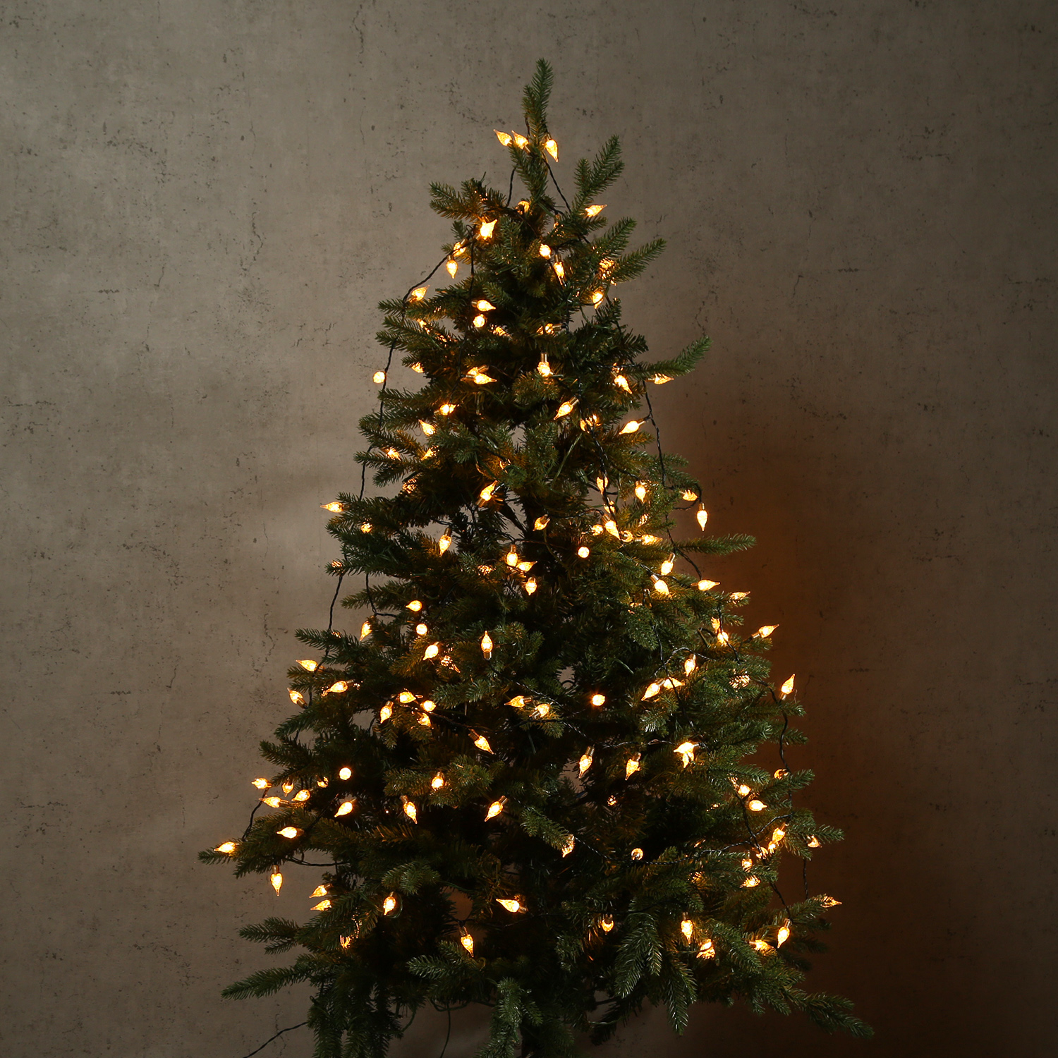 LED Lichterkette VINTAGE - 240 transparente Mini Birnen - 8 Funkt. - Timer - L: 24m