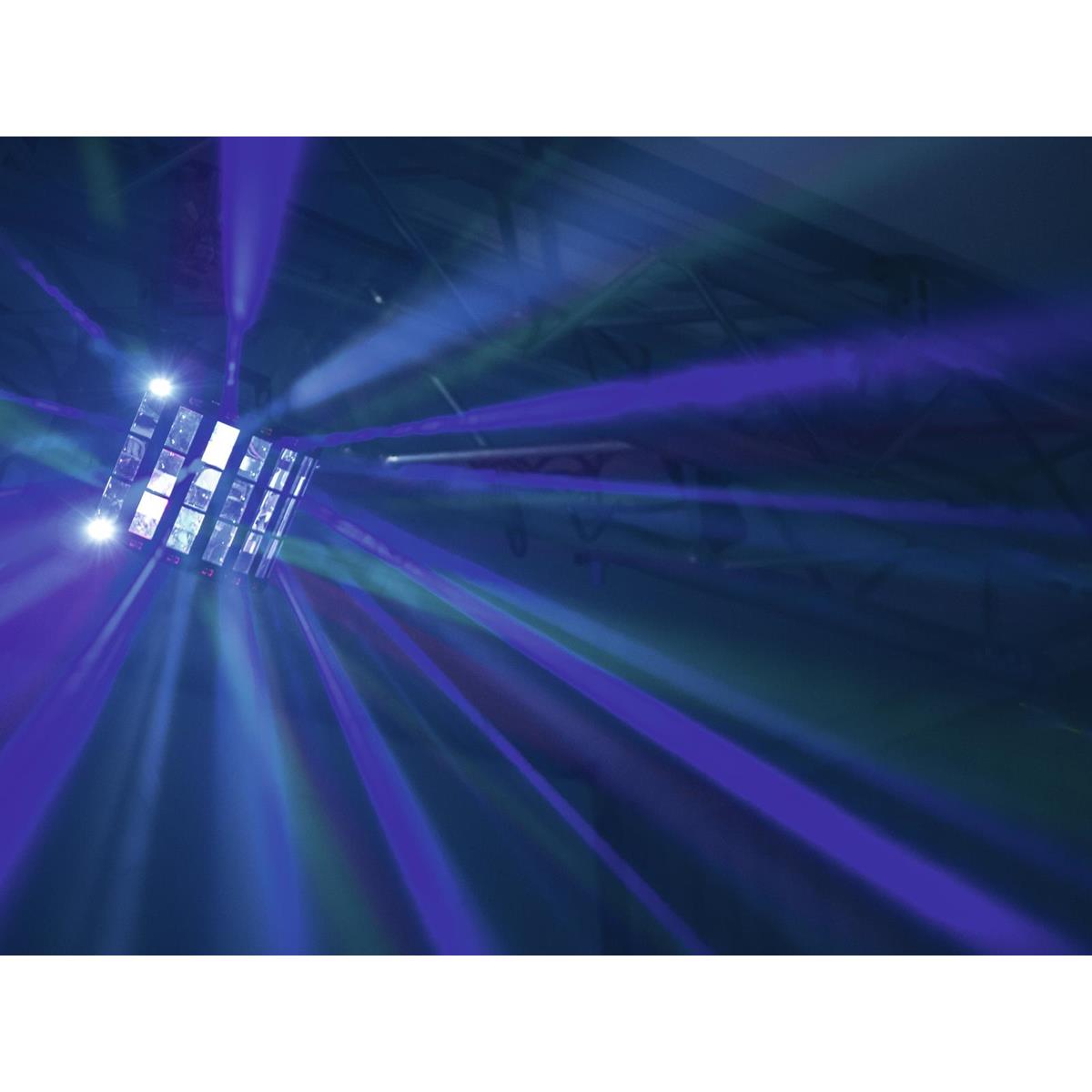 LED Mini Hybrid Strahleneffekt D-20 - Derby Effekt mit Stroboskop - DMX