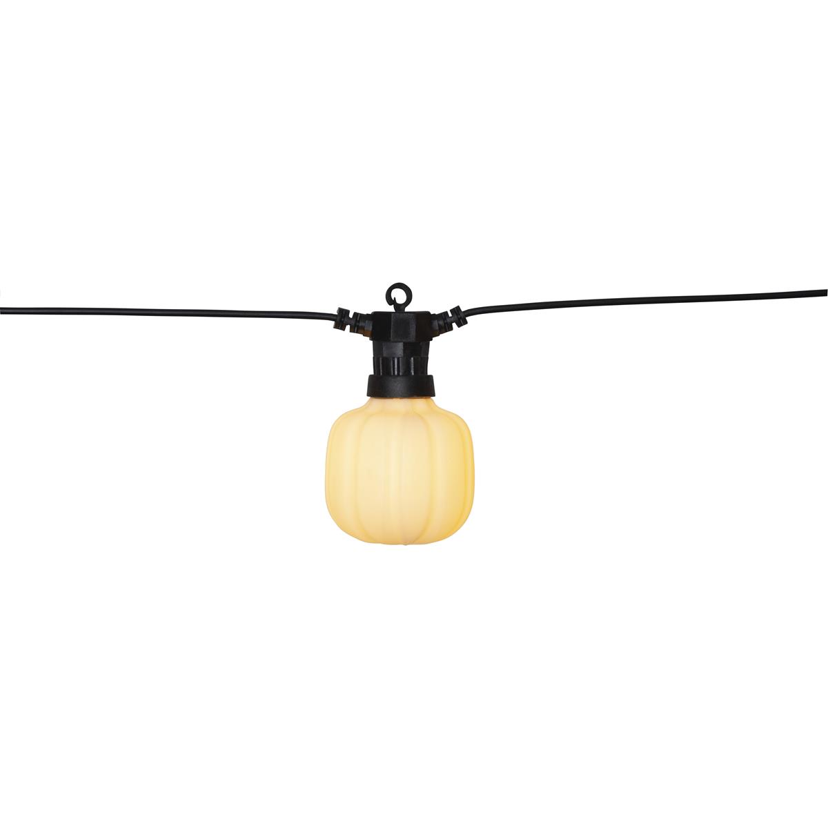 LED Lichterkette "CIRCUS" - 10 matte Kugeln, D: 8cm - warmweiße LED - 5m - inkl. Trafo - outdoor
