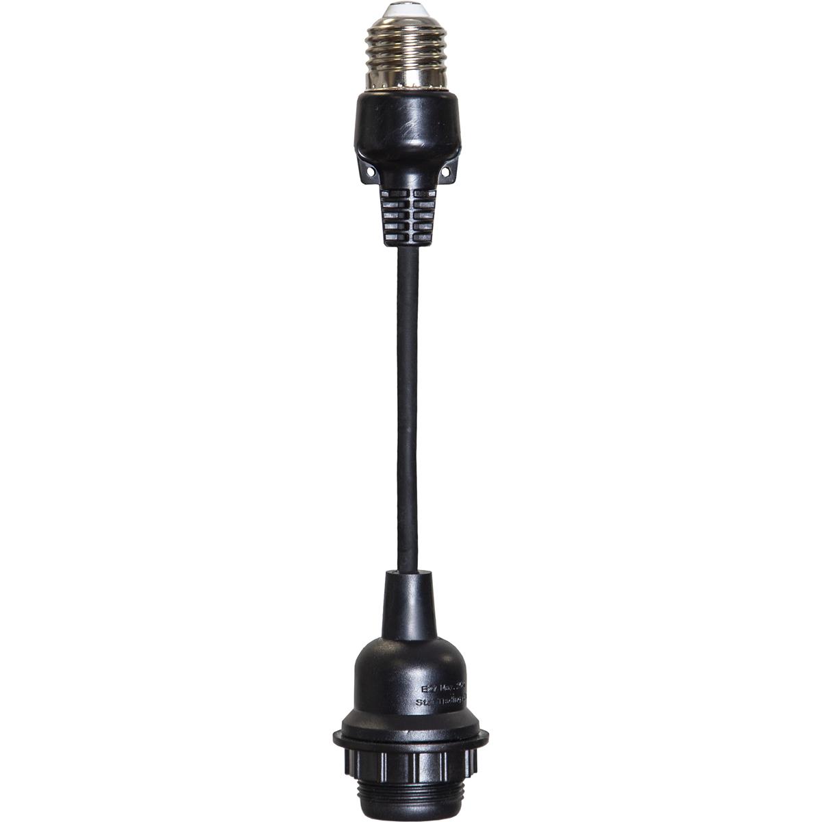 Verlängerung für E27-Fassungen für Lichterkette "- L: 22cm - 5er set - outdoor - schwarz