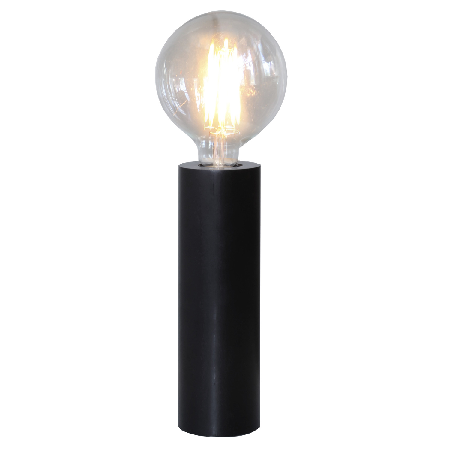 Lampenfassung "Tub" - E27 Fassung - Schalter - H: 25cm - stehend - schwarz