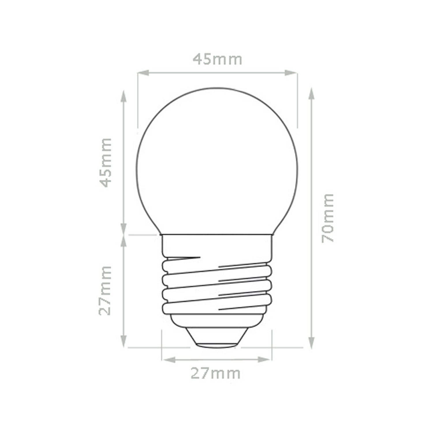 Illu-/Partylichterkette 20m - Außenlichterkette grün - Made in Germany 20 warmweiße LED Kugellampen