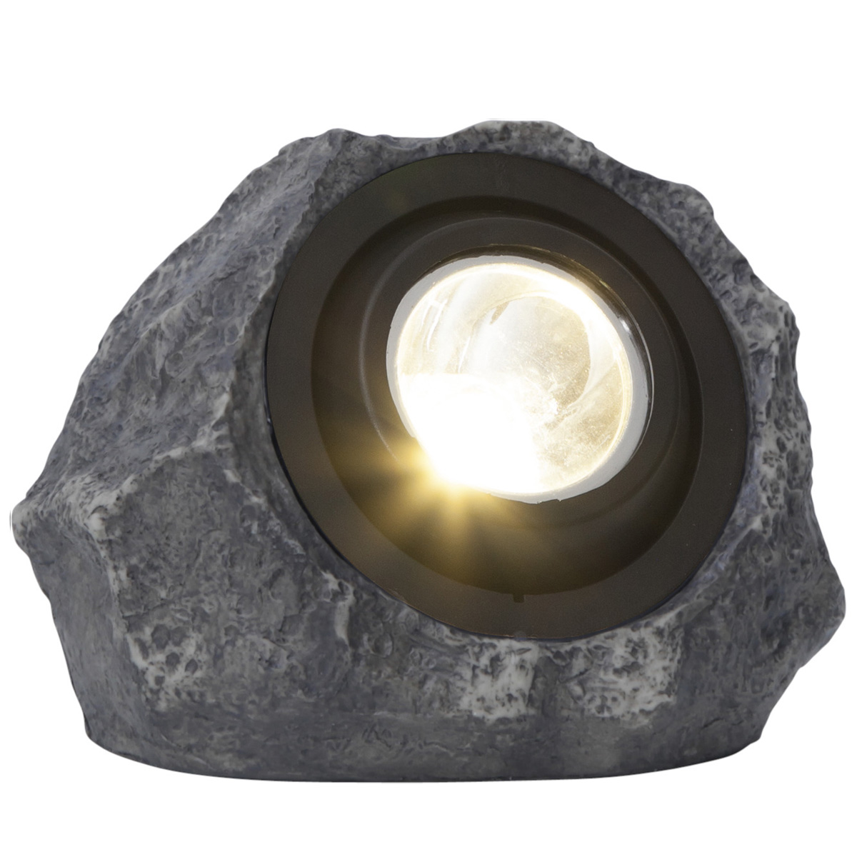 LED Solar Felsen "Rocky" - Spot mit warmweißer LED
