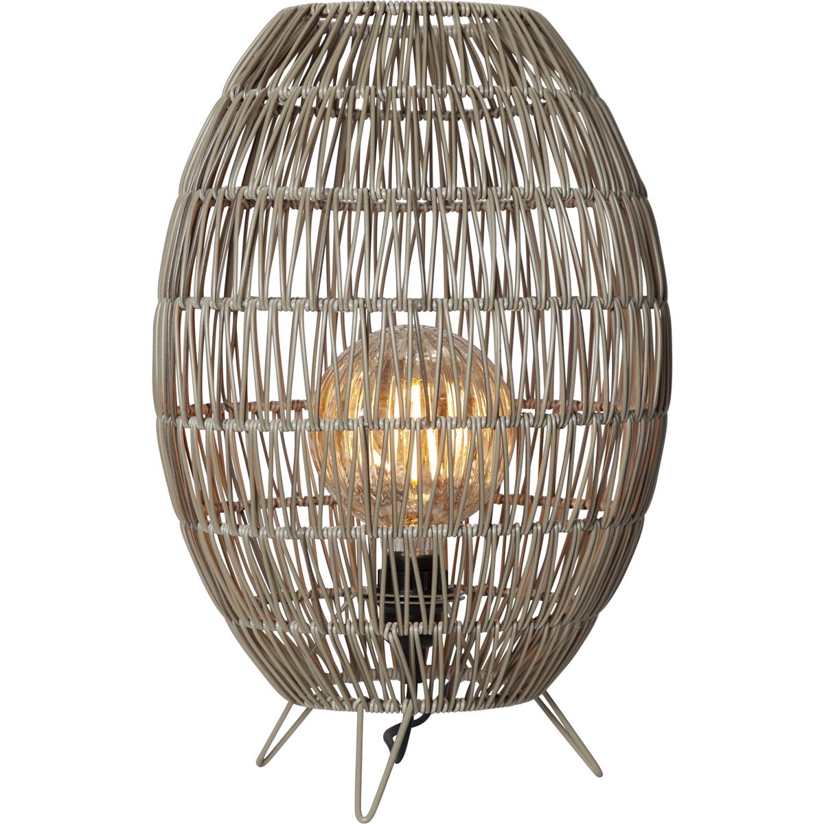 Dekoleuchte/Lampenschirm - D: 30cm, H: 46cm - für E27 Fassungen - outdoor - beige