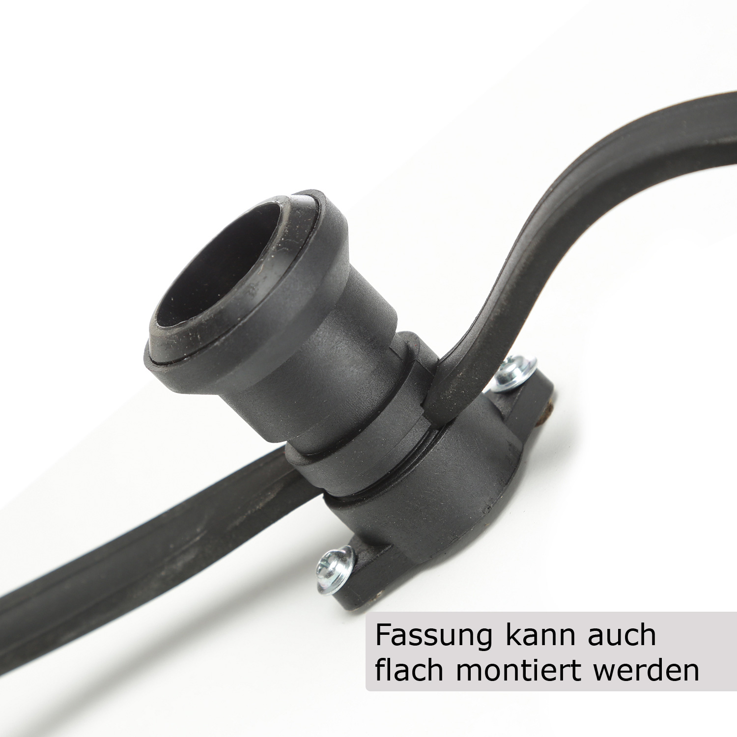 Illu-/Partylichterkette BLACKY 5m - Außenlichterkette schwarz - 5 x E27 Schraubfassung