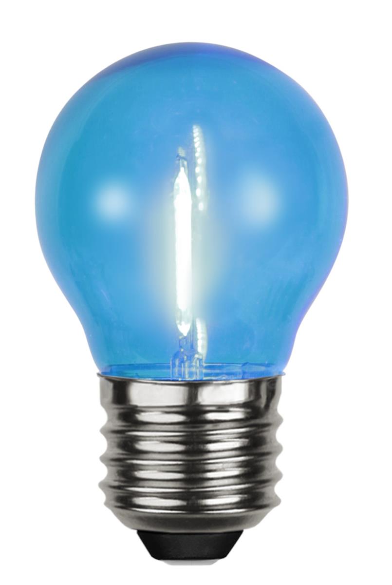 5x Leuchtmittel | LED | E27 | 1W | 0,7-0,9W | Set mit klaren Lampen | Rot/Grün/Blau/Gelb/Orange