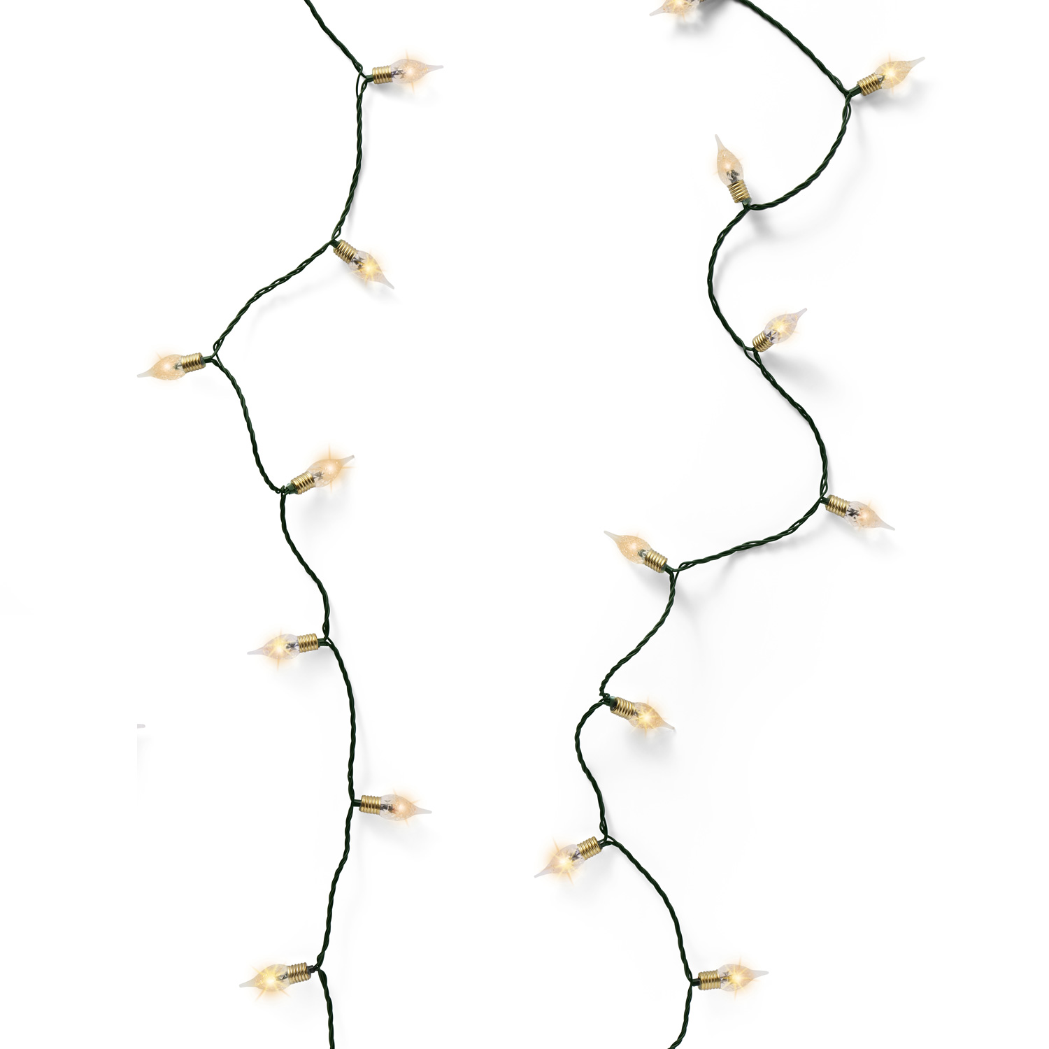 LED Lichterkette VINTAGE - 240 transparente Mini Birnen - 8 Funkt. - Timer - L: 24m