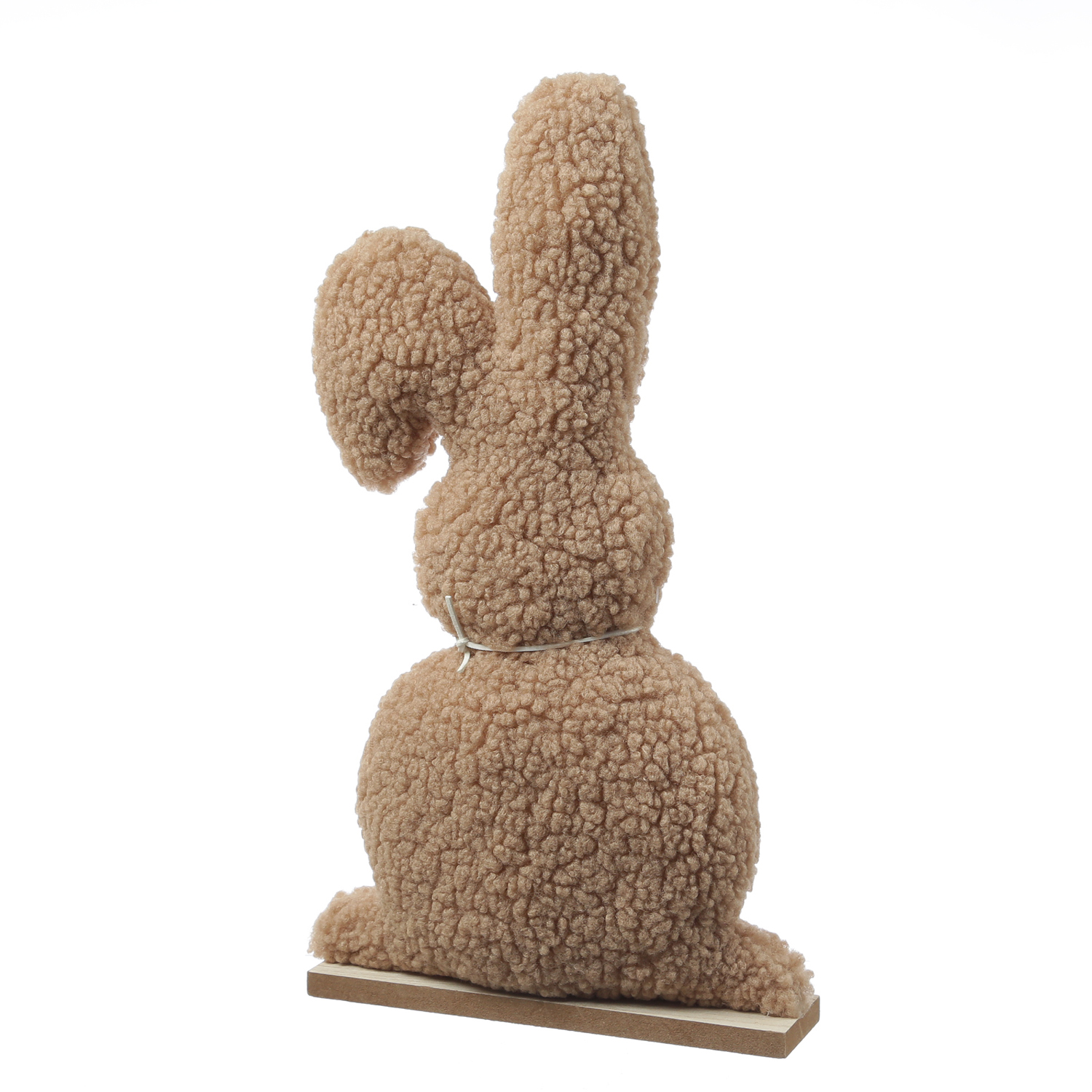 Hase Teddy - Dekofigur - Plüschhase mit nKnickohr - Frühlingsdeko - Ostern - H- 43cm - braun