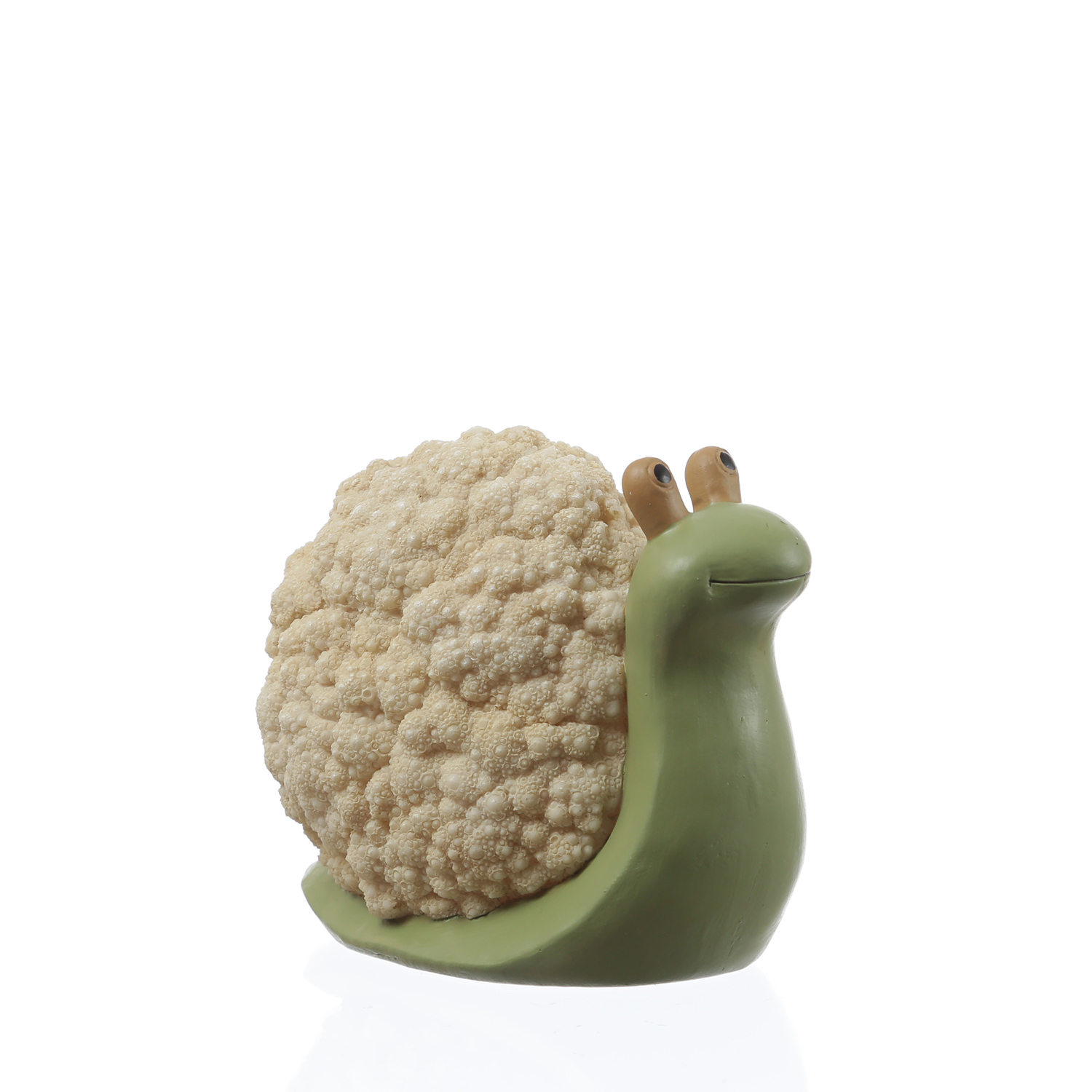 Schnecke BLUMENKOHL - Gartenfigur - Dekofigur - Polyresin - H: 11cm - für Außen
