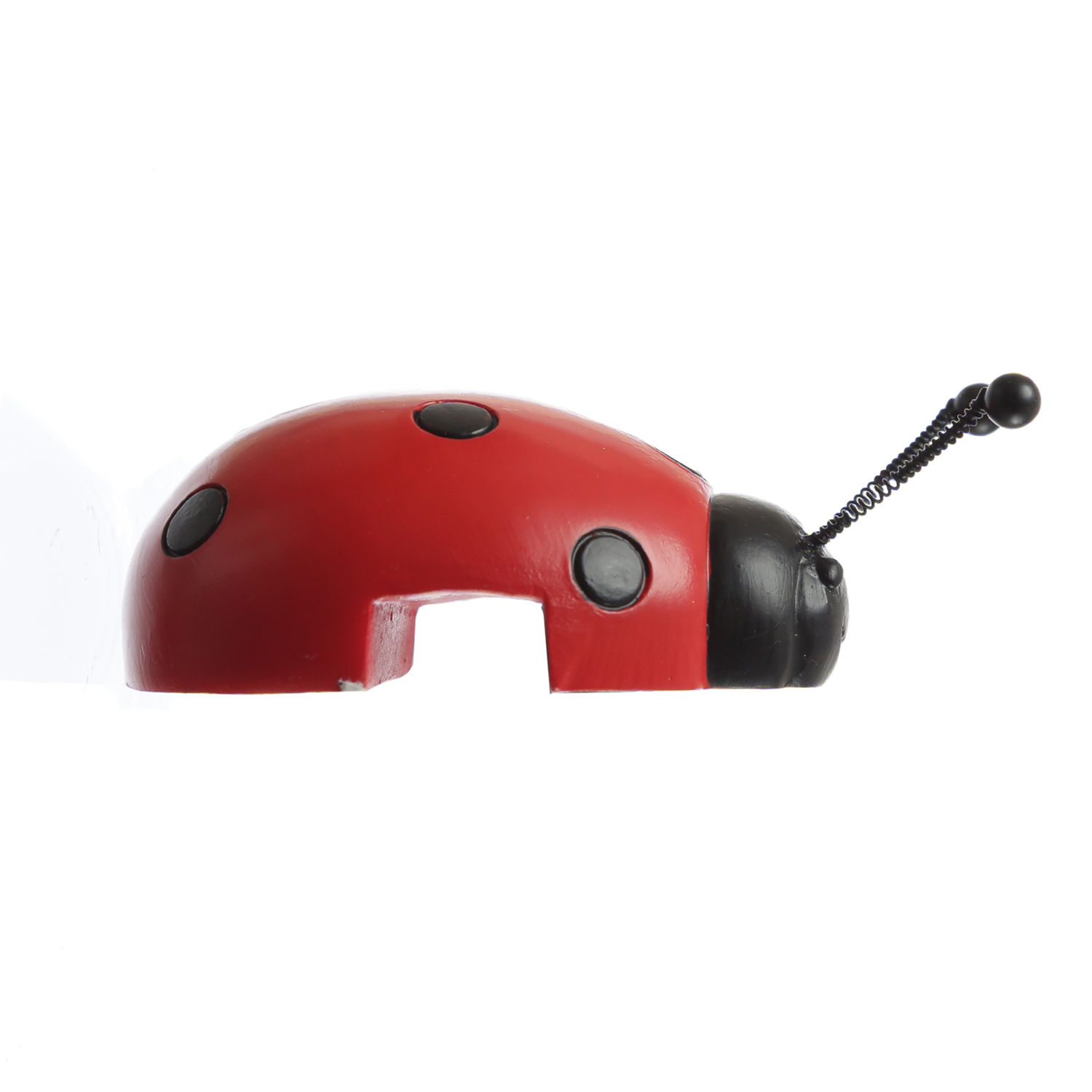 Blumentopfhänger Marienkäfer - Dekofigur als Topfhänger - Tierfigur - Polyresin - H: 11,5cm