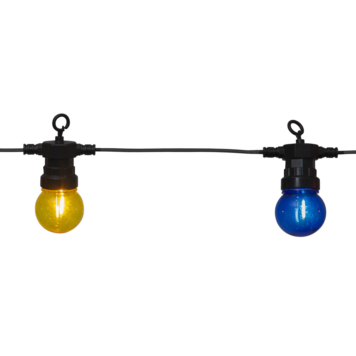 LED Lichterkette CIRCUS - 20 kleine bunte Kugeln - Filament LED - 8,8m - inkl.Trafo - outdoor
