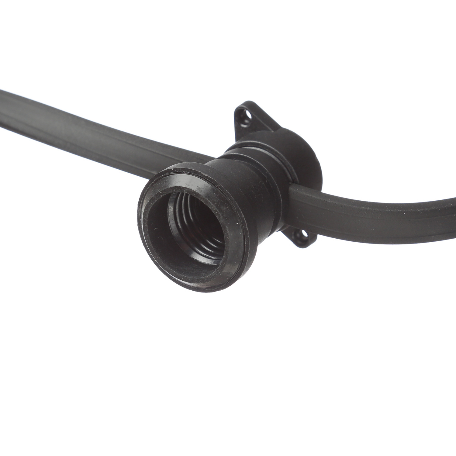 Illu-/Partylichterkette BLACKY 10m - Außenlichterkette schwarz - 10x E27 Schraubfassung