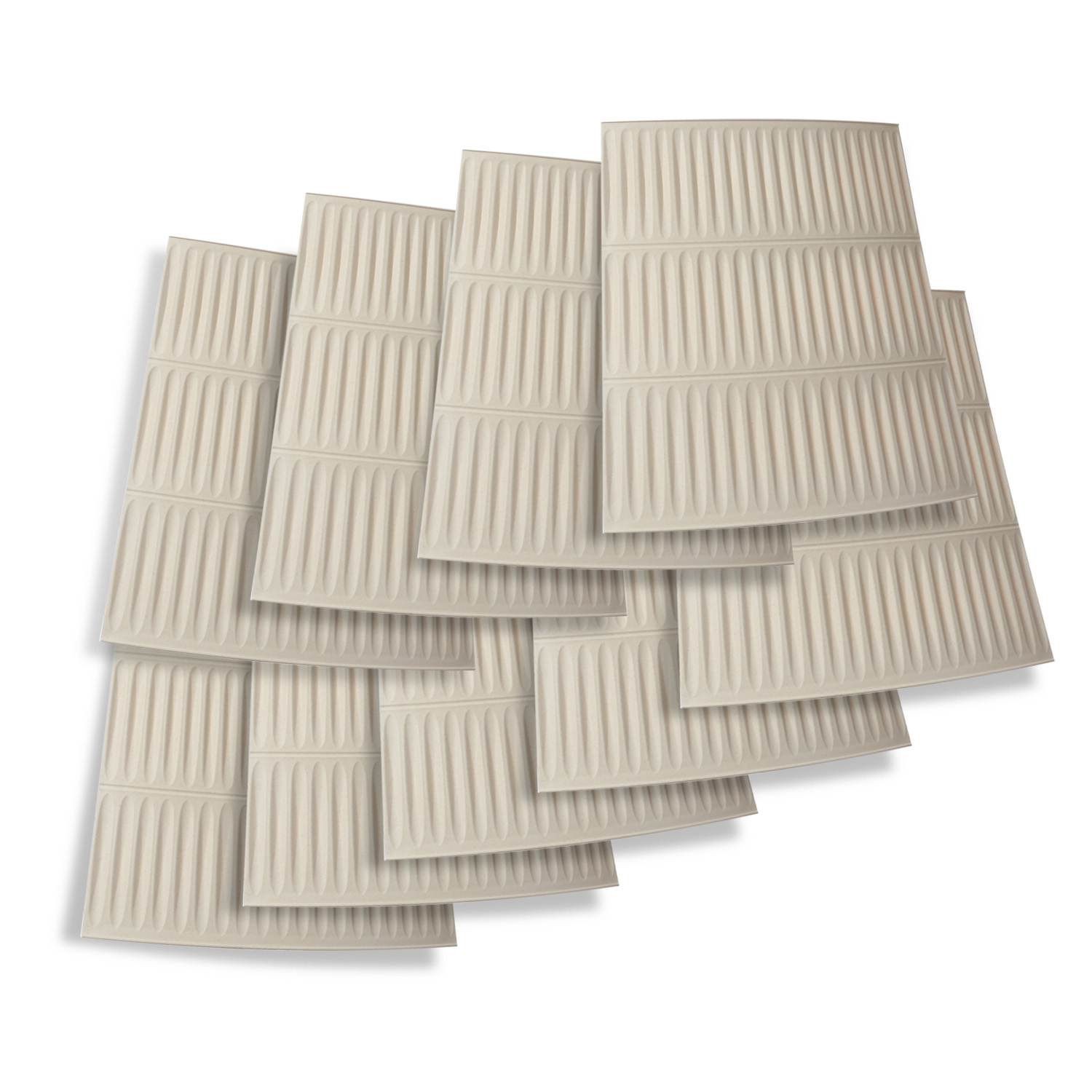 Weihnachtsbaumrock - Kunststoff Abdeckung für Baumständer - D: 72cm - 9-teilig - beige