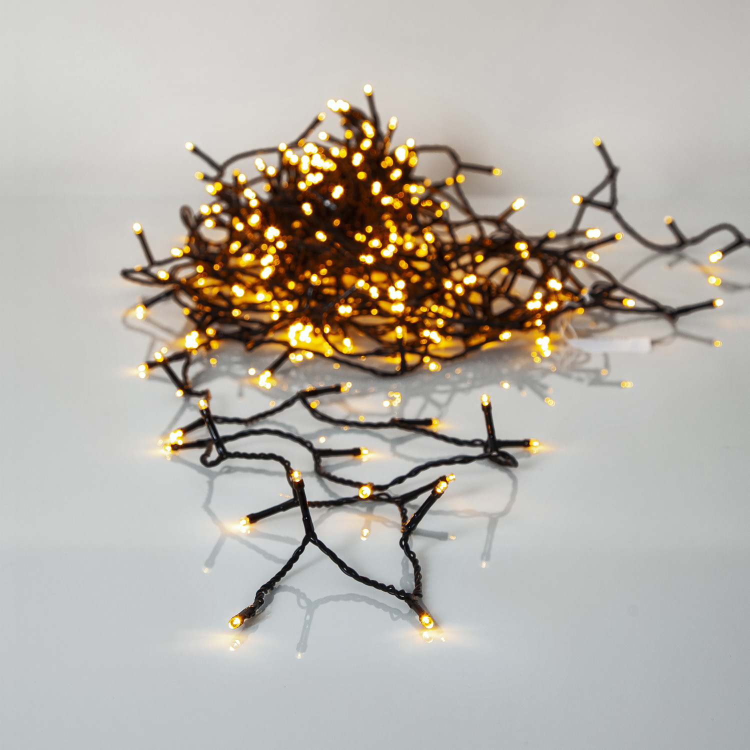 LED Lichterkette - Serie LED - outdoor - 360 ultra warmweiße LED - L: 25m - schwarzes Kabel