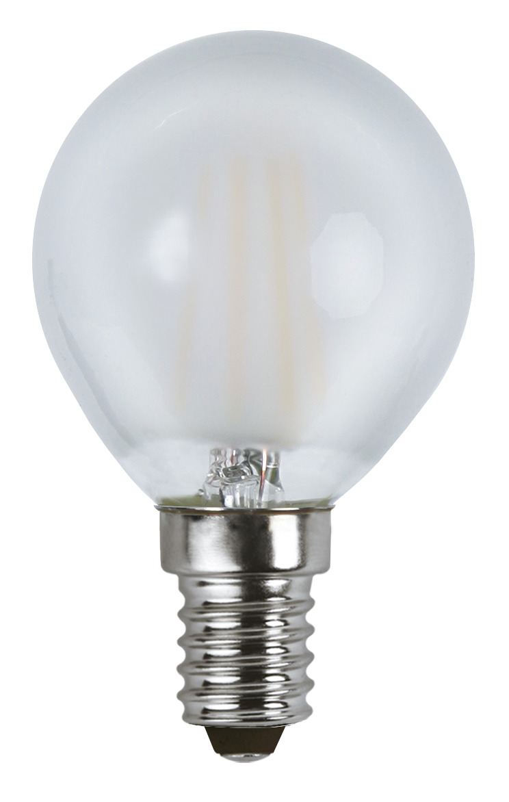 LED Tropfenlampe FILA P45 - E14 - 4W - WW 2700K - 350lm - gefrostet - dimmbar