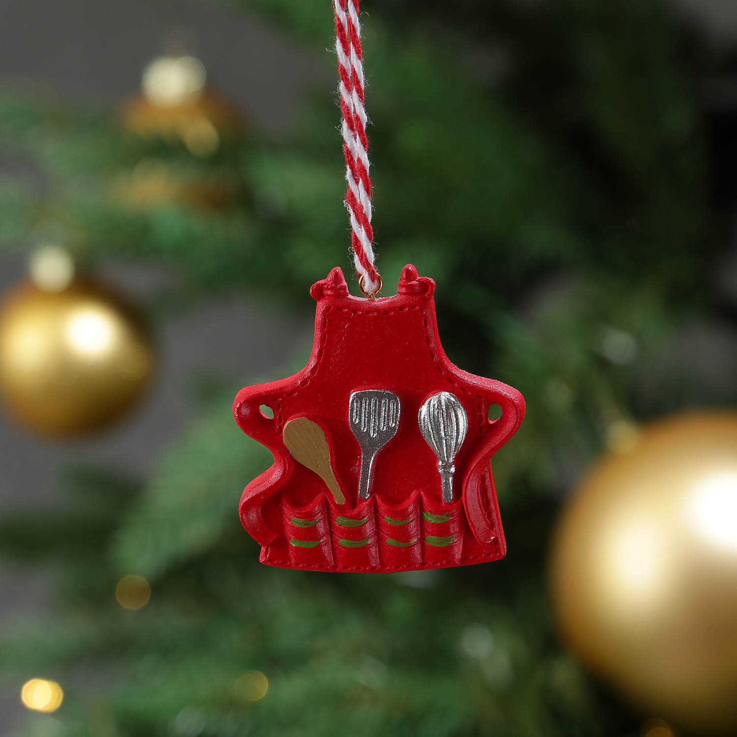 Christbaumschmuck Weihnachtsbaeckerei - 12 verschiedene Baumhaenger - Polyresin - 12er Set