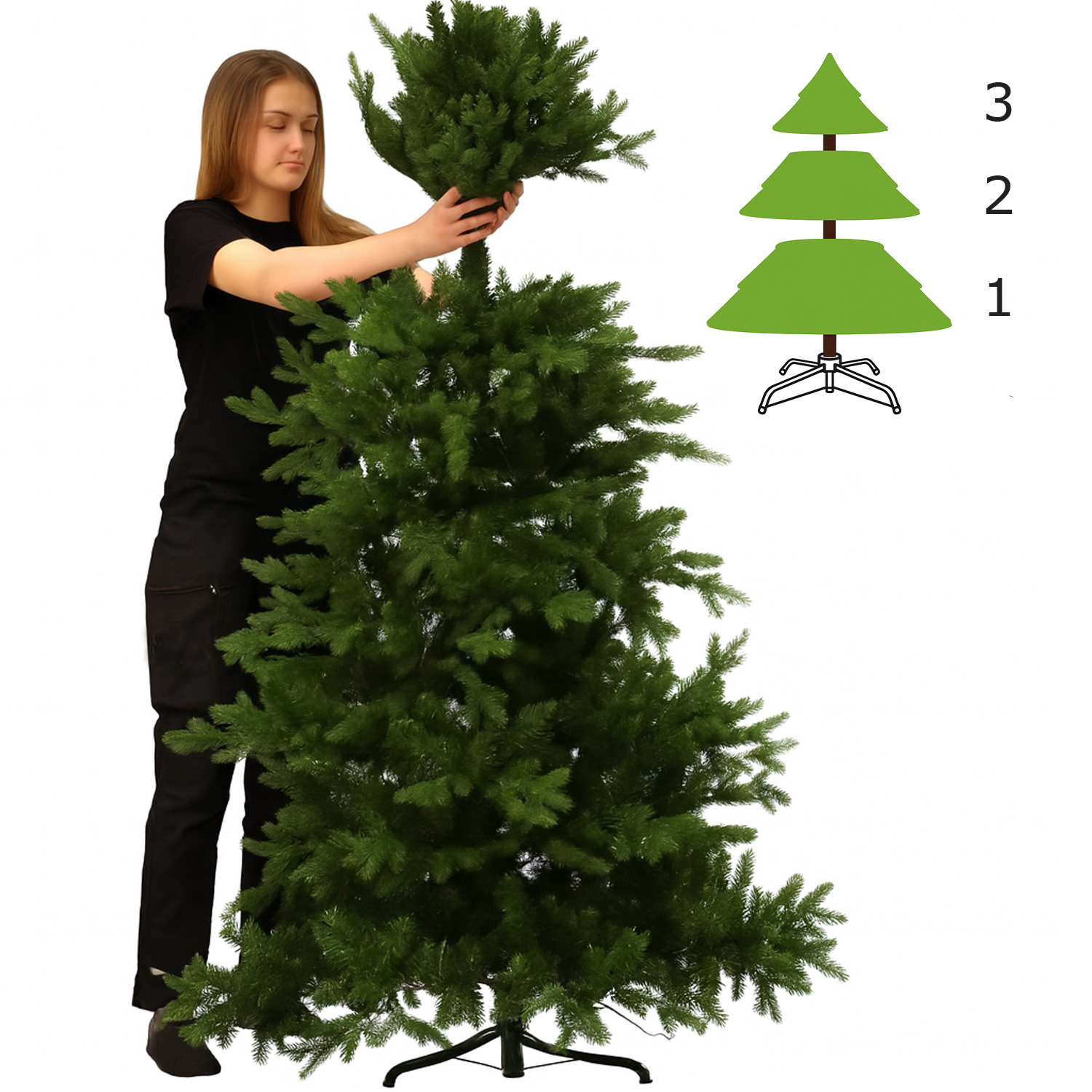 Weihnachtsbaum LARS - 210cm - In/outdoor