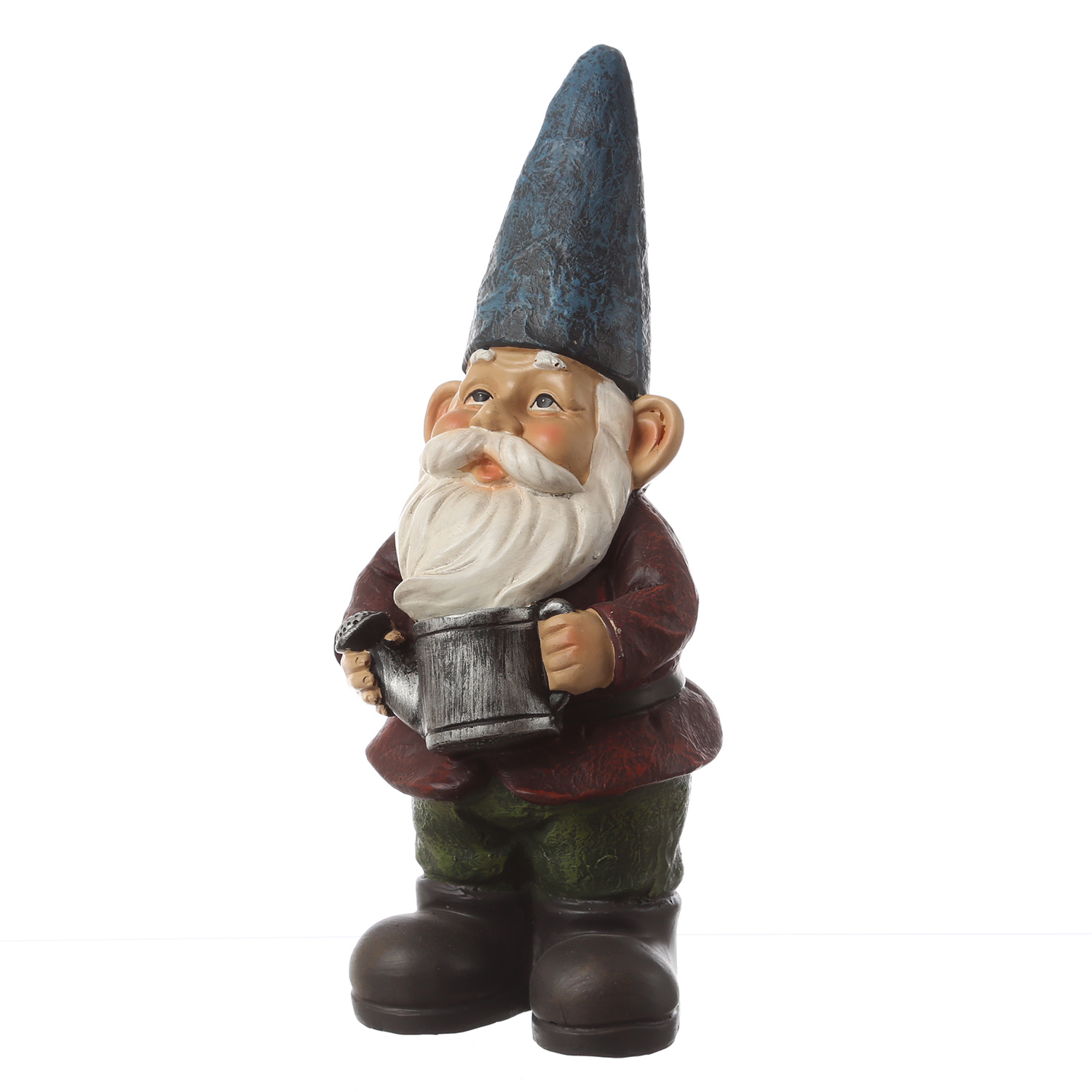 Gartenzwerg HANS - Zwerg mit Gießkanne - Dekofigur - Polyresin - H- 29cm - bunt