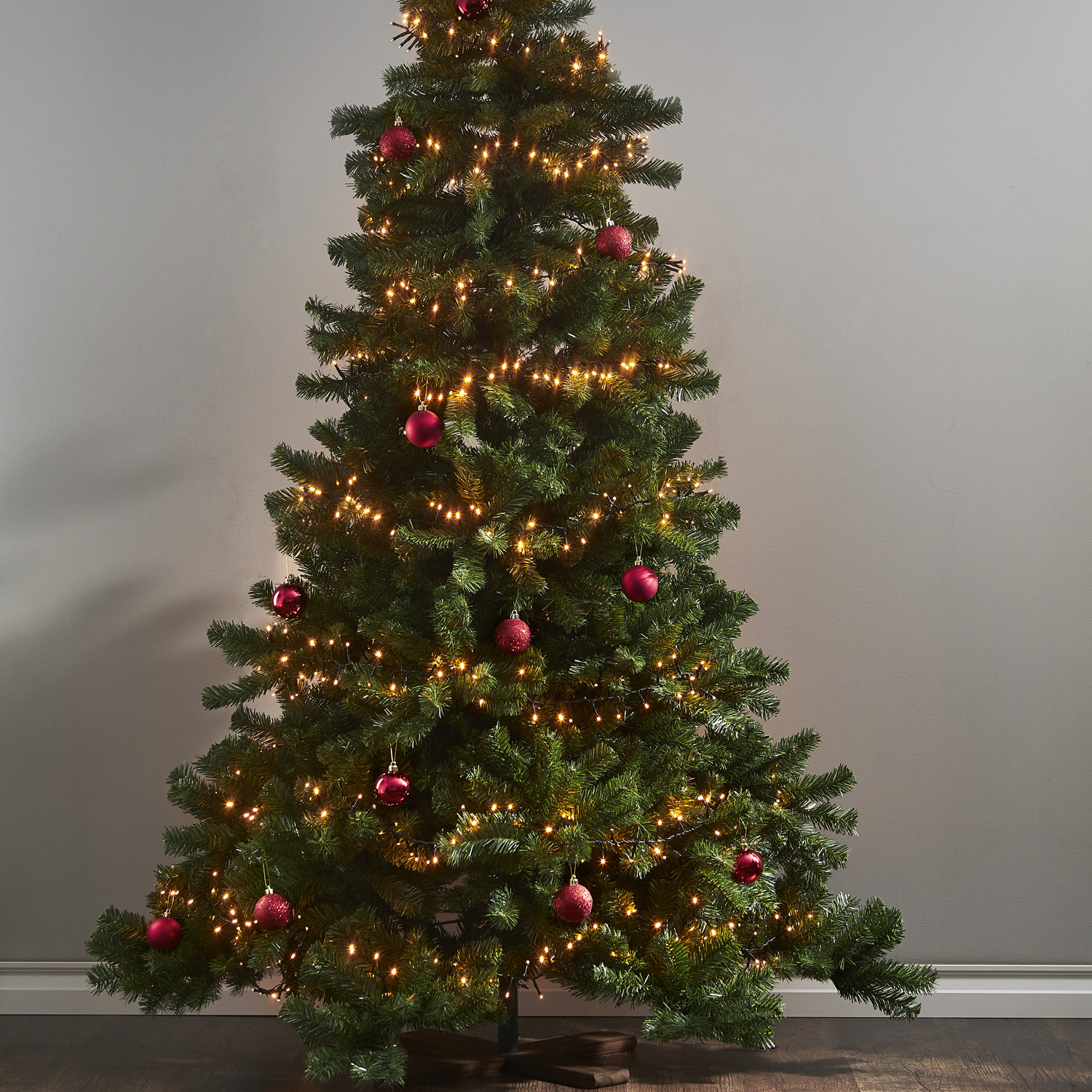 LED Lichterkette - Serie LED - outdoor - 800 ultra warmweiße LED - L: 16m - schwarzes Kabel