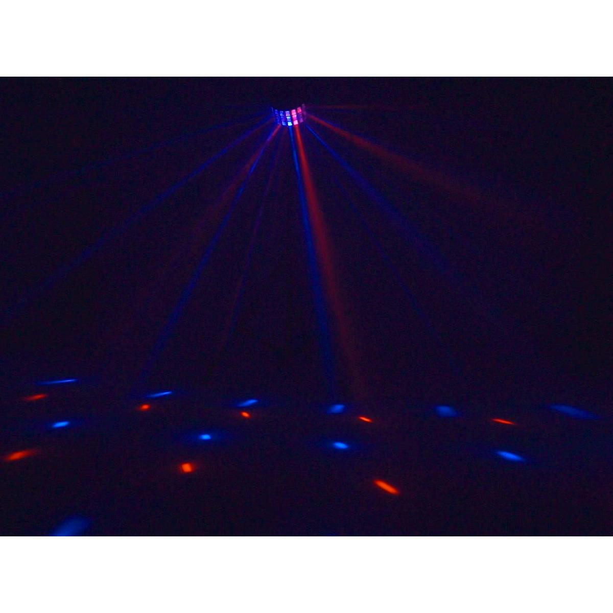 LED Strahleneffekt - kompakt und "party-ready" - 5 Farben, musikgesteuerte Beamshow