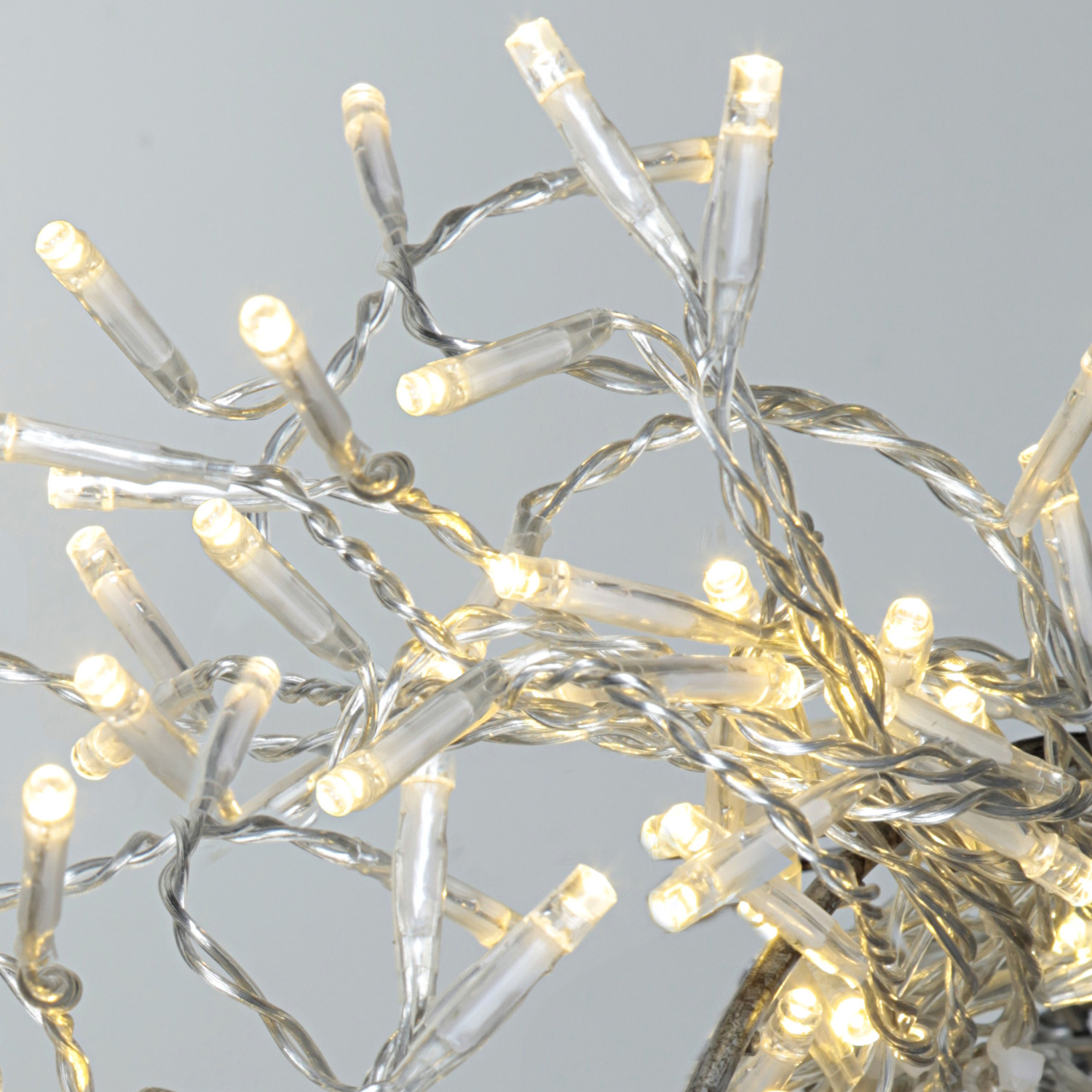 LED Lichterkette - Serie LED - 80 warmweiße LED - L: 8m - transparentes Kabel - für Außen