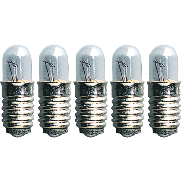 Ersatz-Leuchtmittel für Fensterleuchter - E5 - 12V - 0,6W - 5 Stück