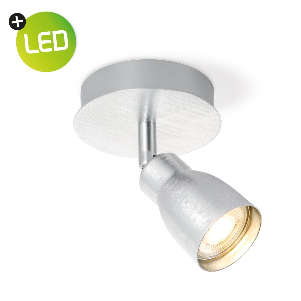 Deckenspot / Einzelstrahler ALBA aluminium - inkl. GU10 LED Leuchtmittel
